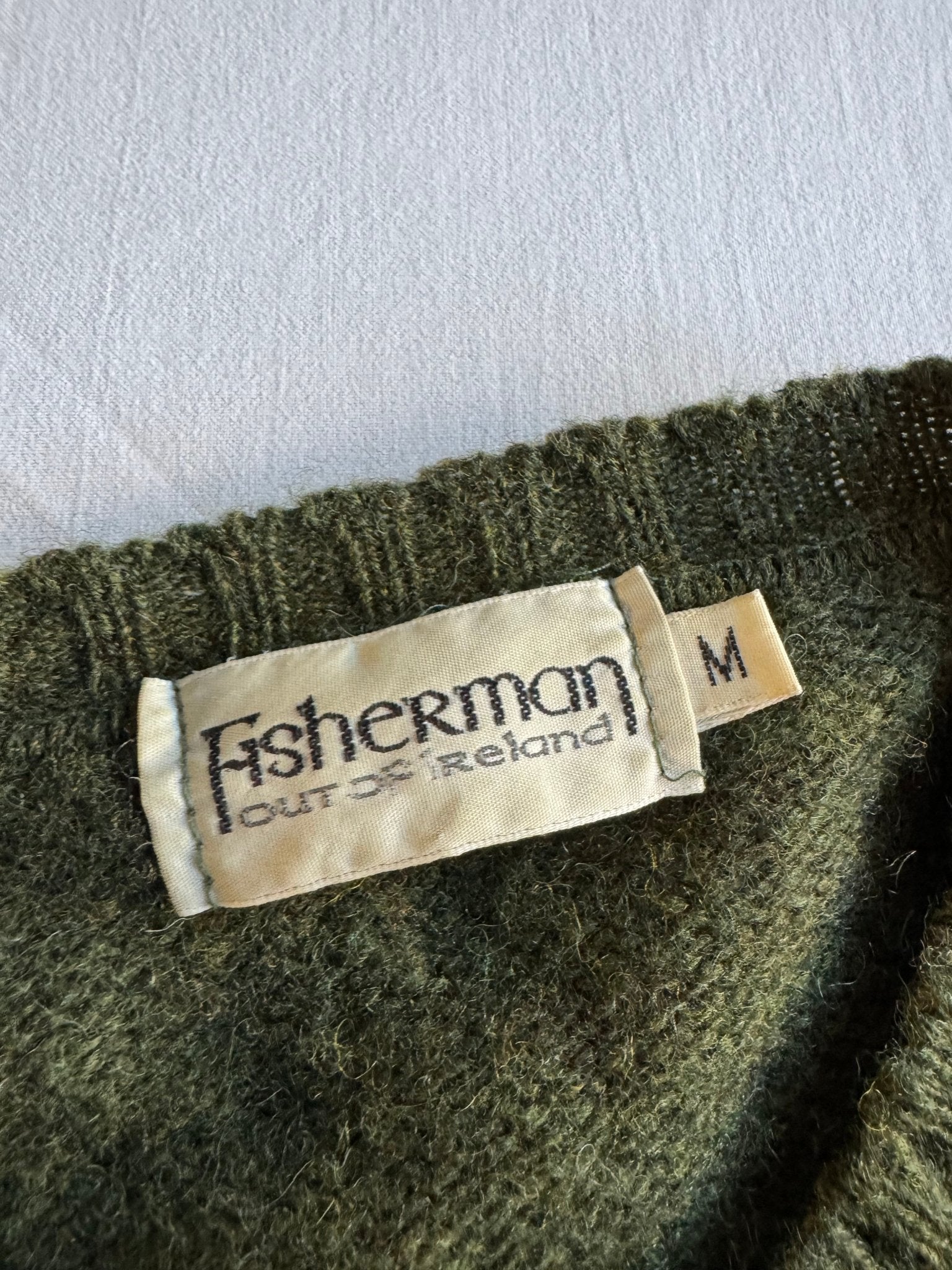 🧶 Pulover Vintage Verde Închis / Model Argyle (Mărime M) - anbracaminte