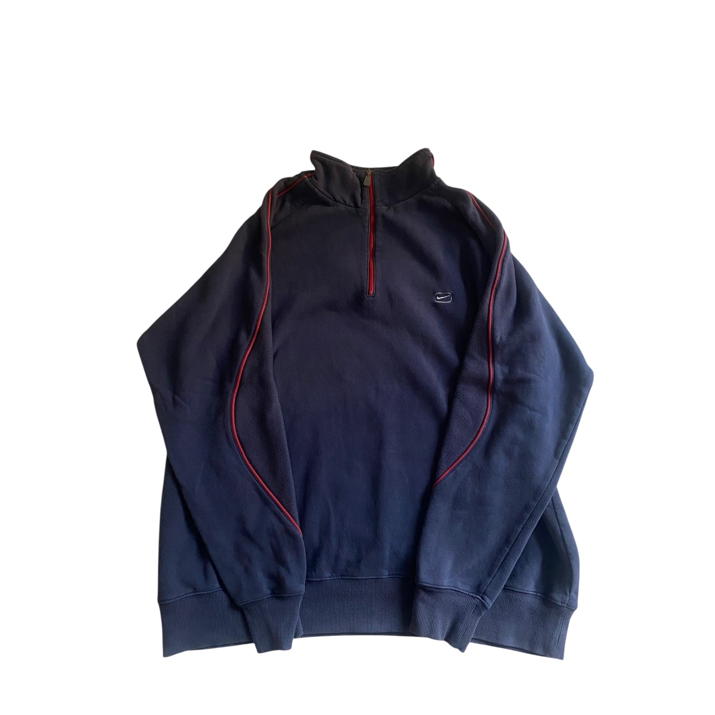 Quarter Zip Vintage Nike – Washed Navy – Mărime XL - anbracaminte