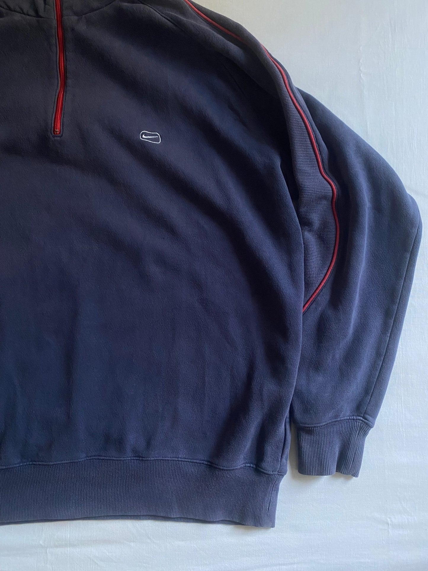 Quarter Zip Vintage Nike – Washed Navy – Mărime XL - anbracaminte