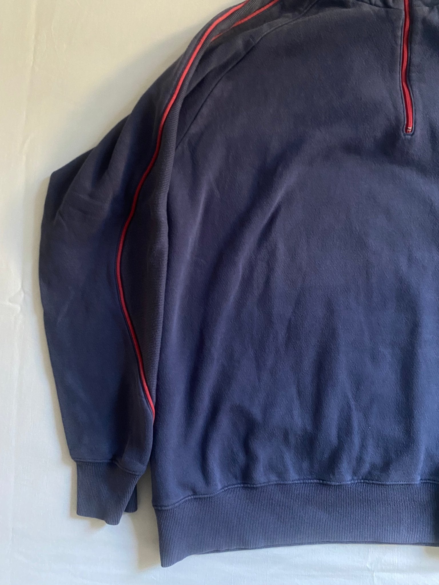 Quarter Zip Vintage Nike – Washed Navy – Mărime XL - anbracaminte
