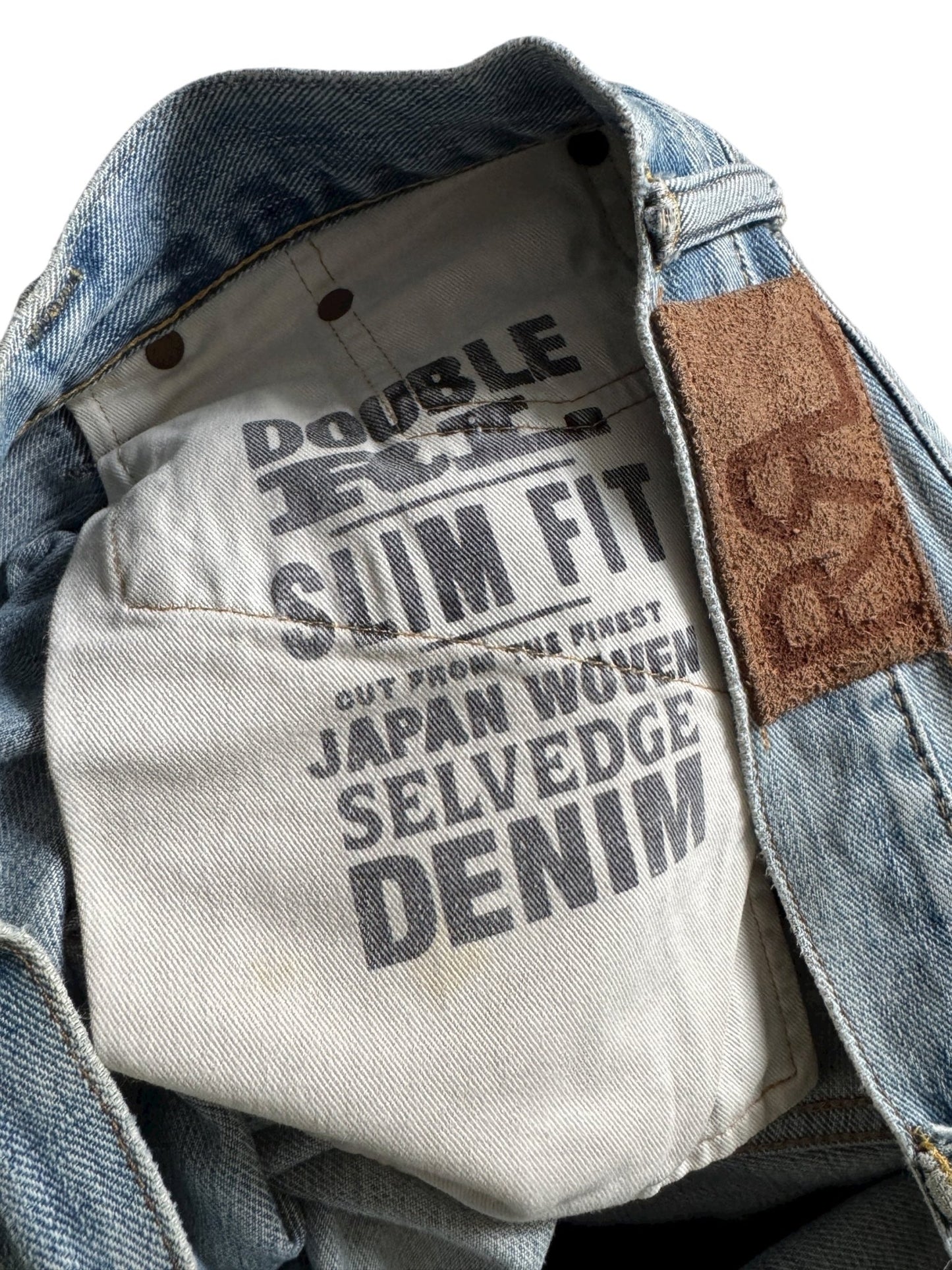 🇯🇵 👖 Ralph Lauren Double RL Selvedge Denim Jeans – Light Wash – W30 x L32 – Made in USA - anbracaminte