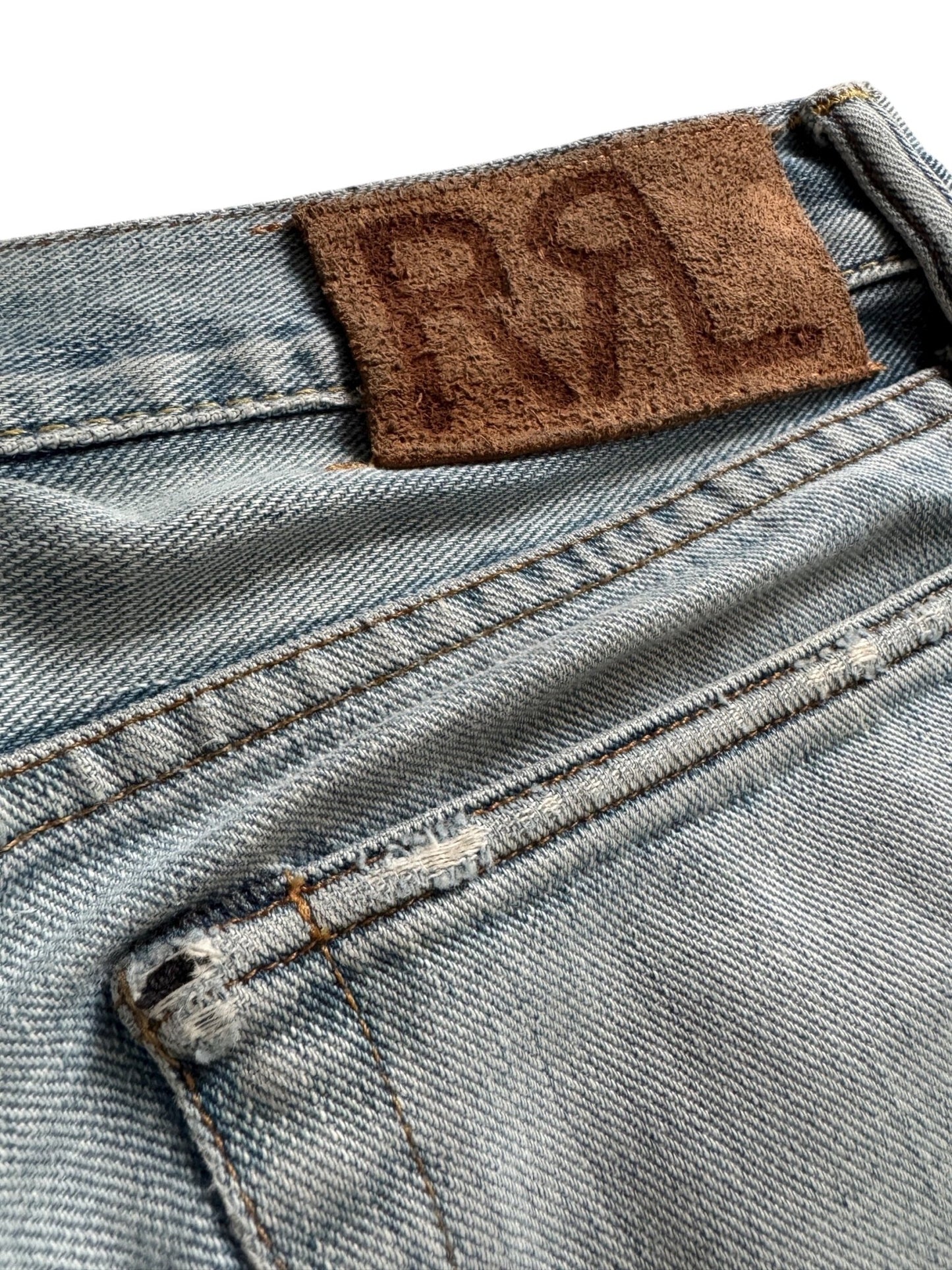 🇯🇵 👖 Ralph Lauren Double RL Selvedge Denim Jeans – Light Wash – W30 x L32 – Made in USA - anbracaminte