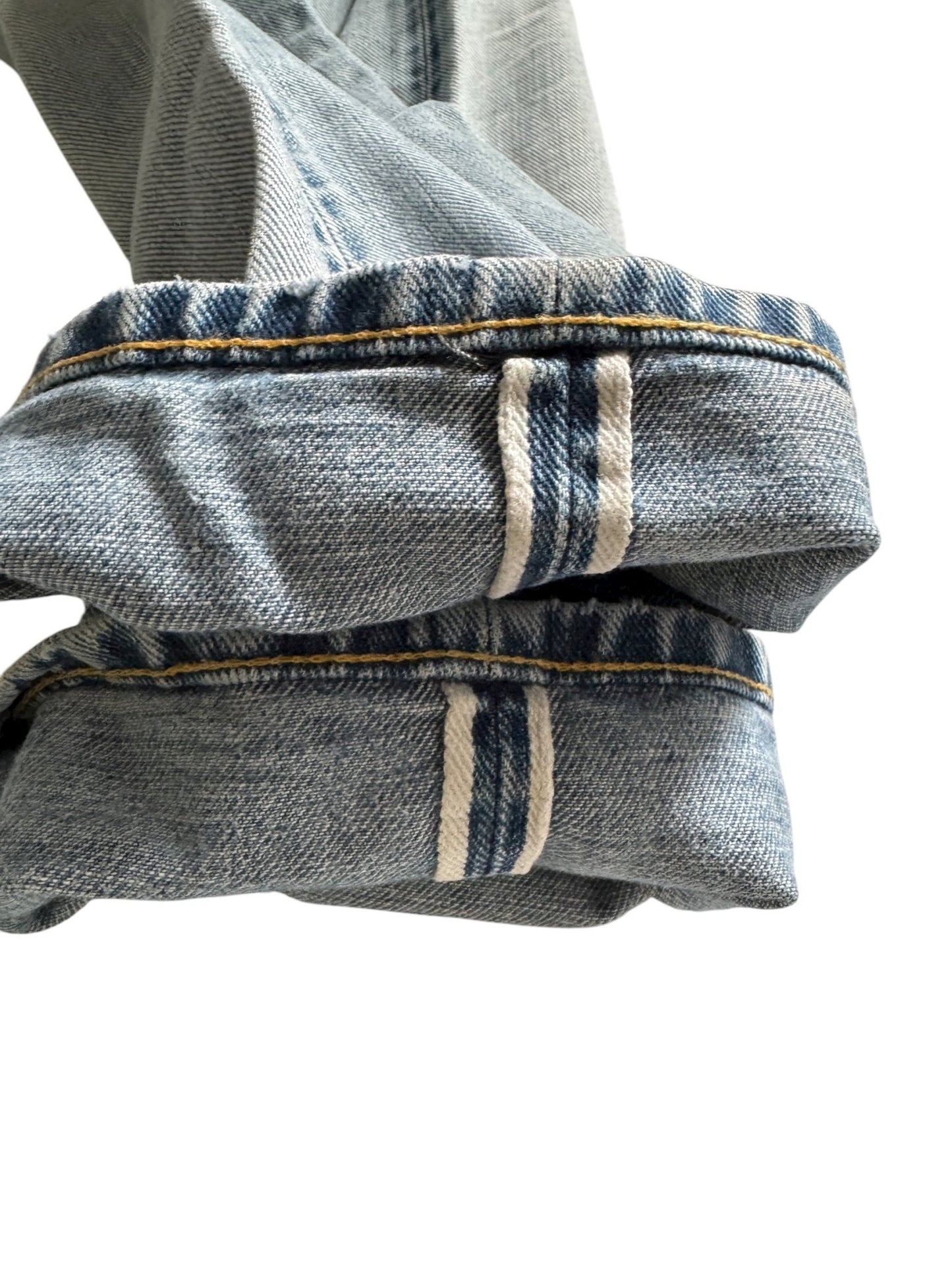🇯🇵 👖 Ralph Lauren Double RL Selvedge Denim Jeans – Light Wash – W30 x L32 – Made in USA - anbracaminte
