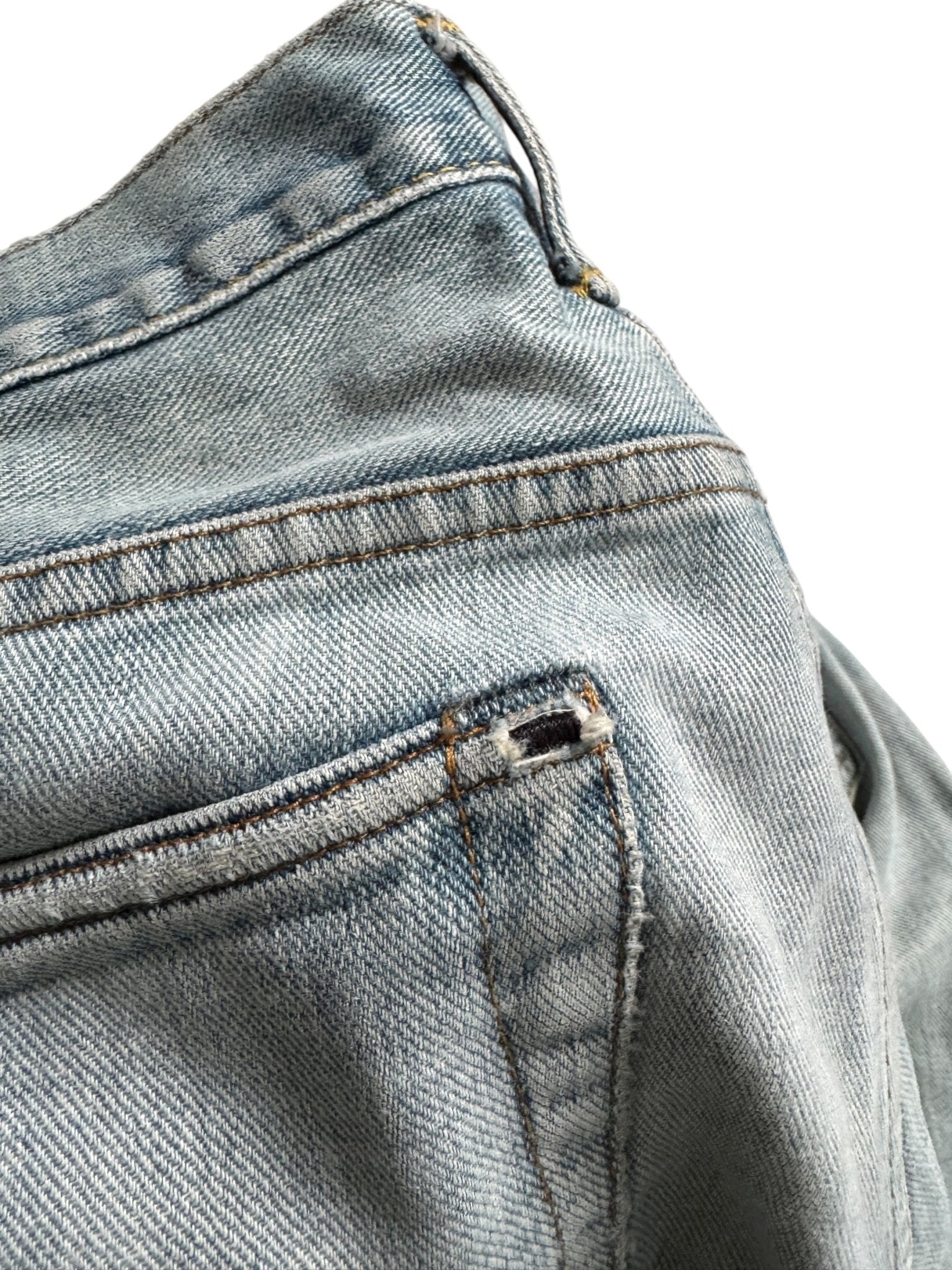 🇯🇵 👖 Ralph Lauren Double RL Selvedge Denim Jeans – Light Wash – W30 x L32 – Made in USA - anbracaminte