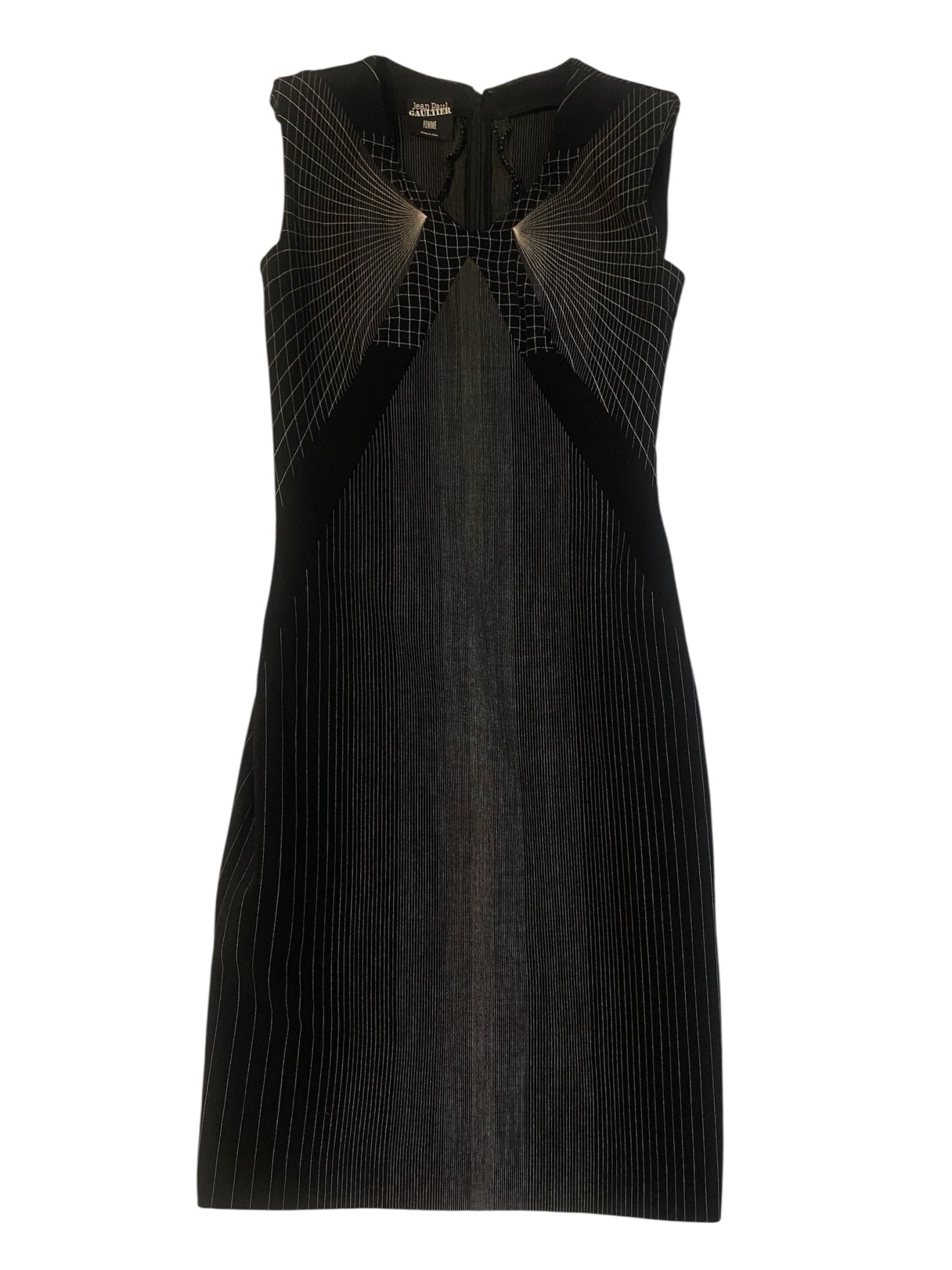 Rochie Jean Paul Gaultier FW2009 – „X Dress” – 100% Lână – Mărime M - anbracaminte