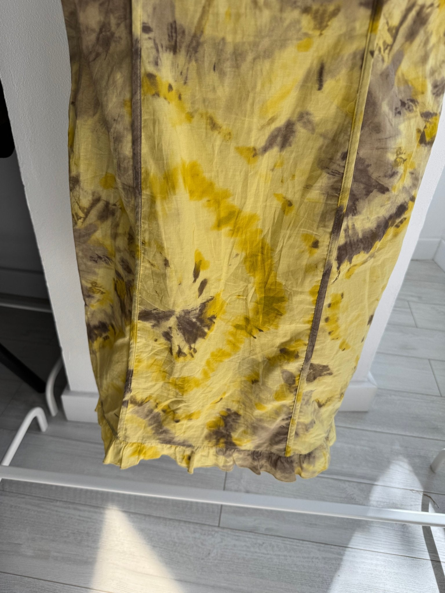 💛 Rochie / Top Vintage Marella Yellow Printed – EU 36 - anbracaminte