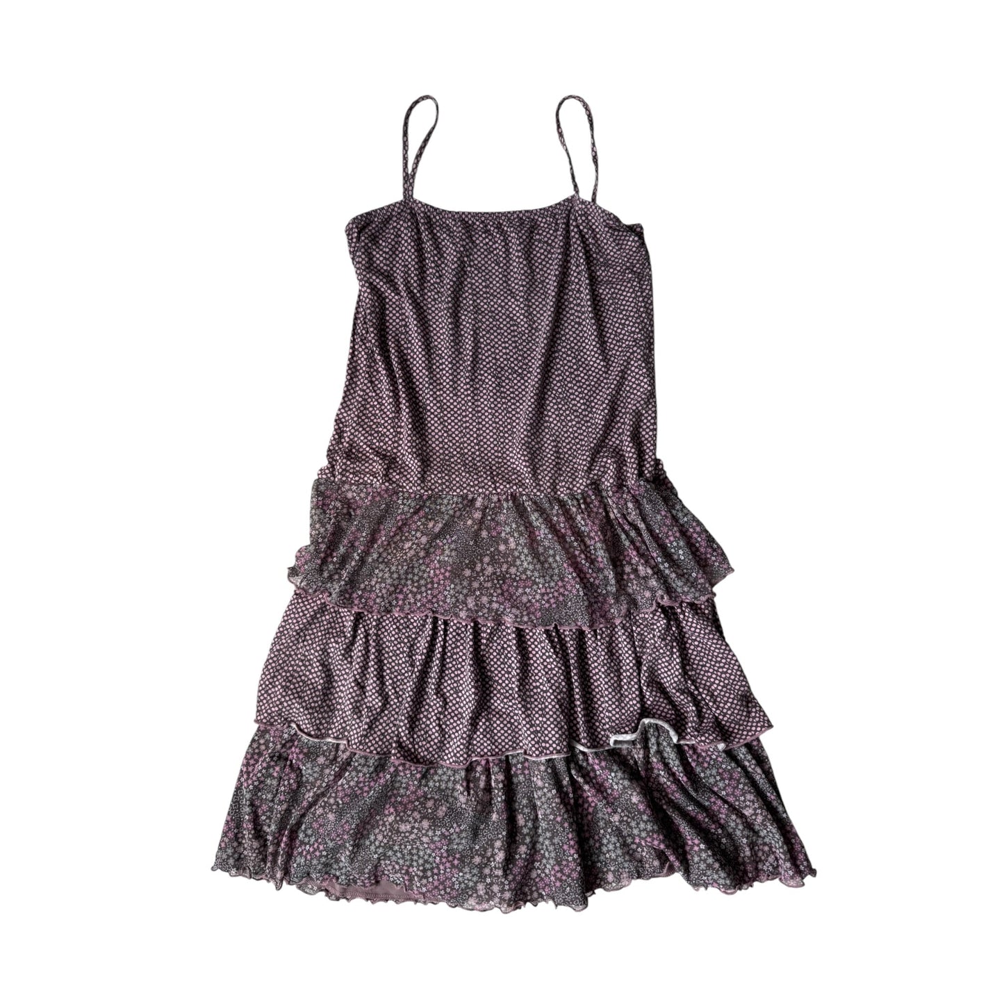 🌺 Rochie Y2K Mesh Floral Sun Dress – XS/S Damă – Made in Italy - anbracaminte
