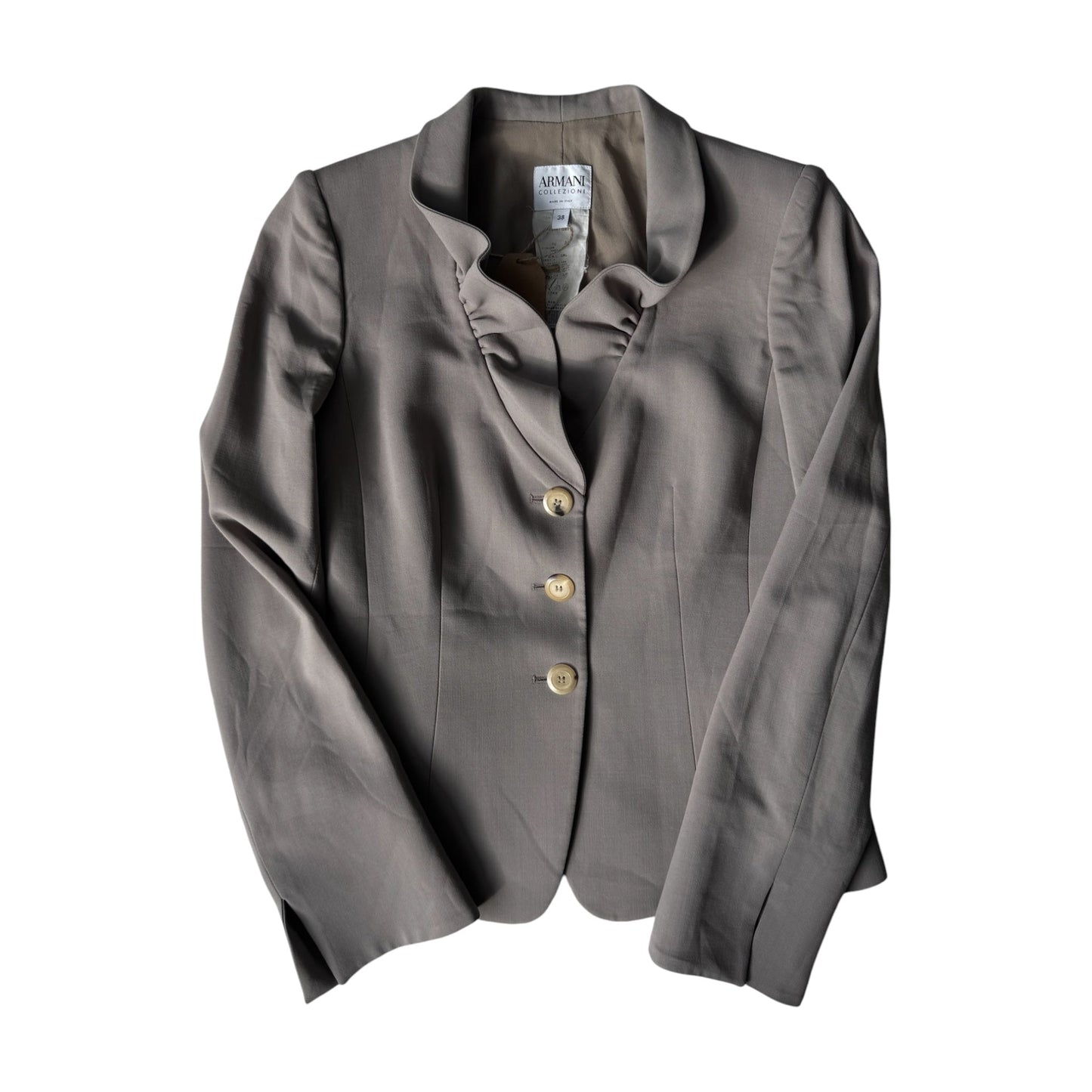 🧥 Sacou Vintage Armani Gri – Mărimea XS, Made in Italy - anbracaminte