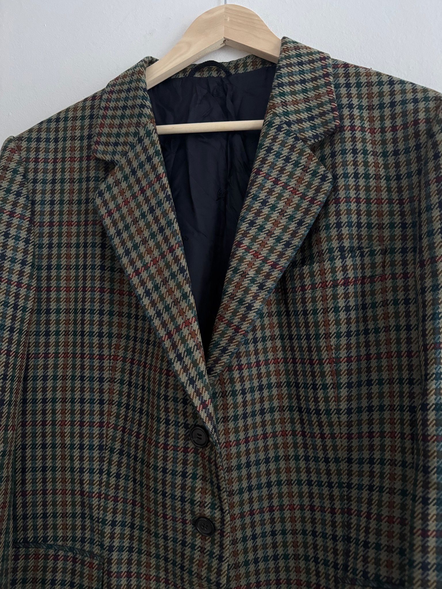 🧥 Sacou Vintage Burberry din Tweed – Femei M/L - anbracaminte