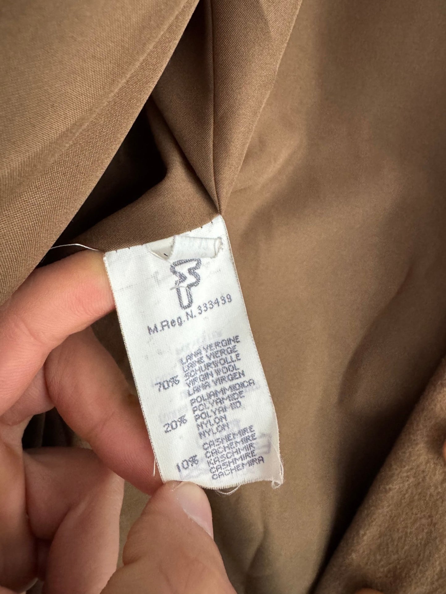 🐪 Sacou Vintage Camel din Lână Virgină & Cașmir – EU 38 (S/M Damă) - anbracaminte