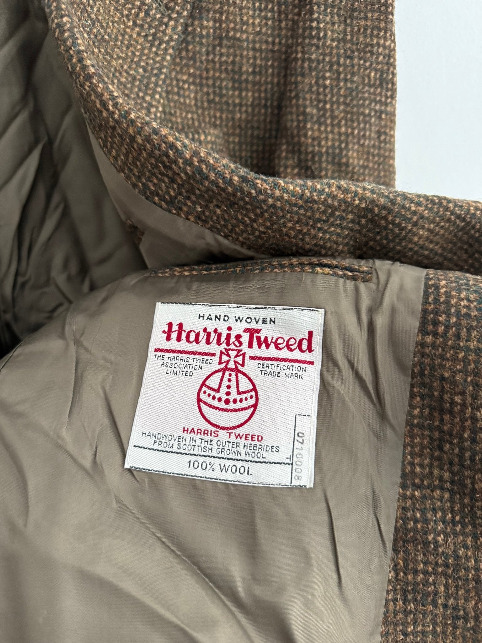 🧥 Sacou Vintage Harris Tweed din Lână – XL/XXL Bărbați - anbracaminte