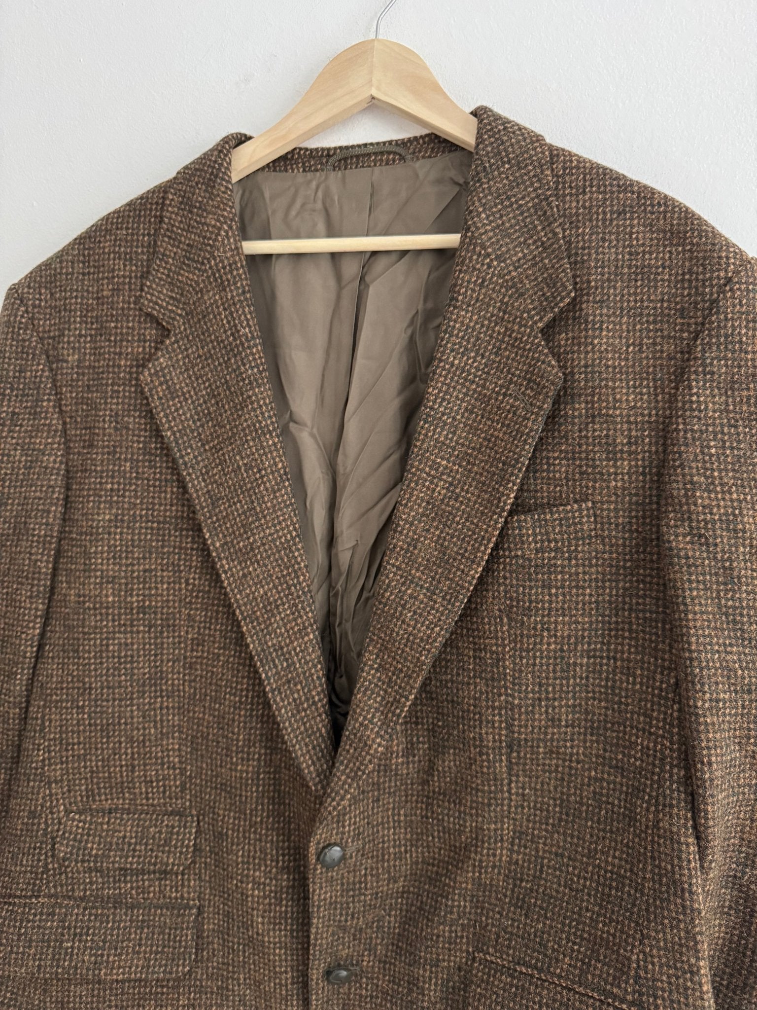 🧥 Sacou Vintage Harris Tweed din Lână – XL/XXL Bărbați - anbracaminte