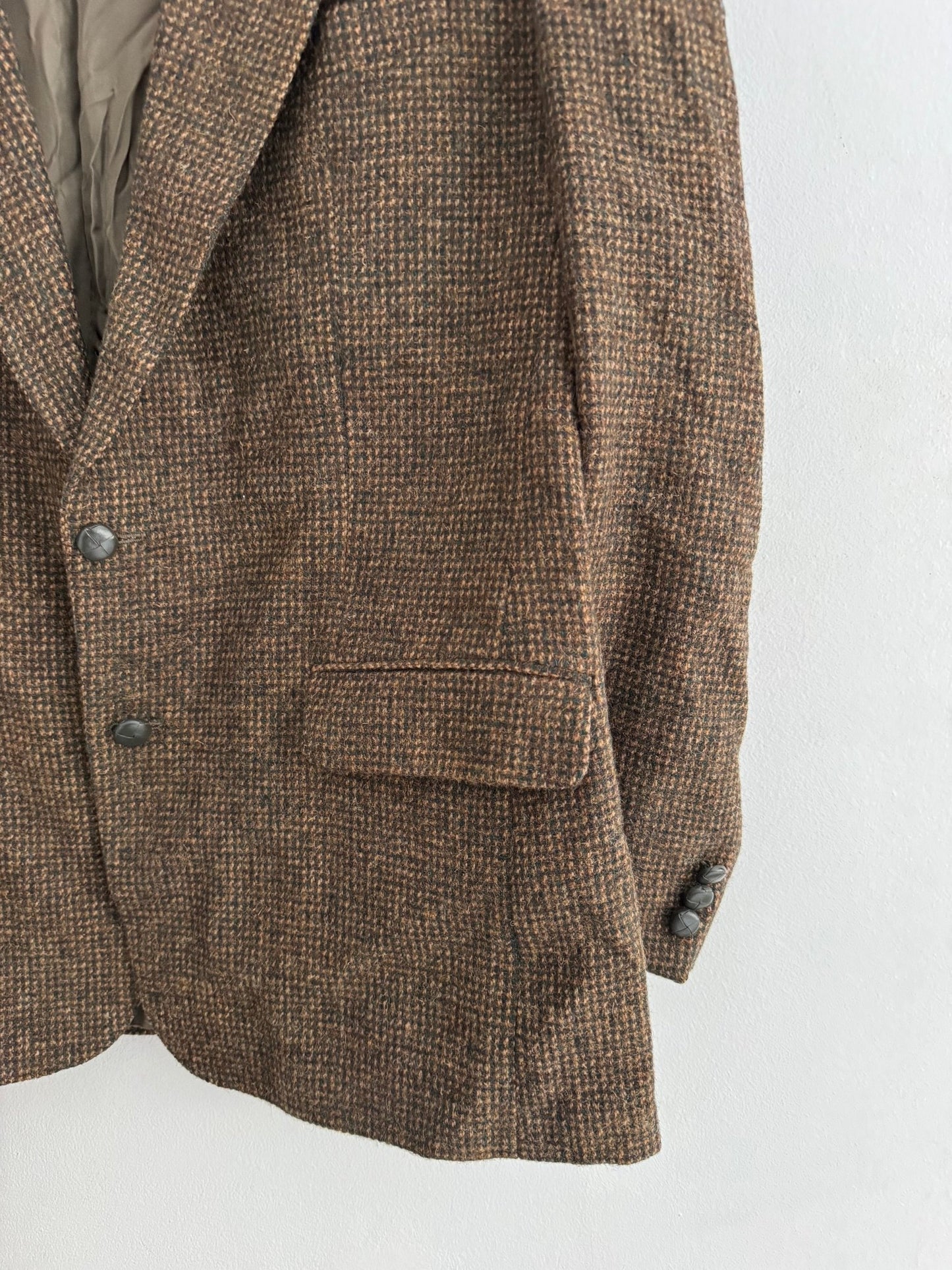 🧥 Sacou Vintage Harris Tweed din Lână – XL/XXL Bărbați - anbracaminte
