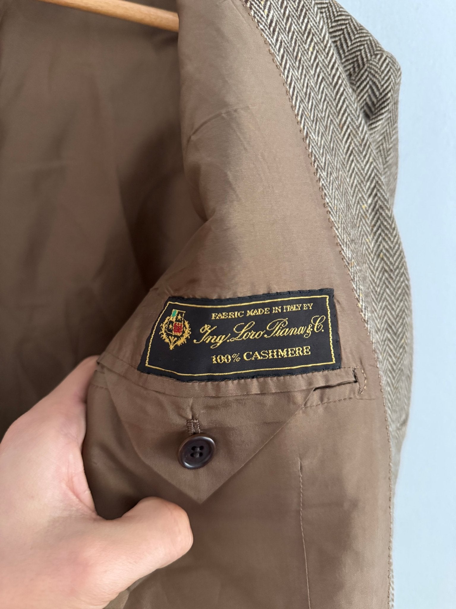 👔 Sacou Vintage Italian din Cașmir Loro Piana – Mărimea L - anbracaminte