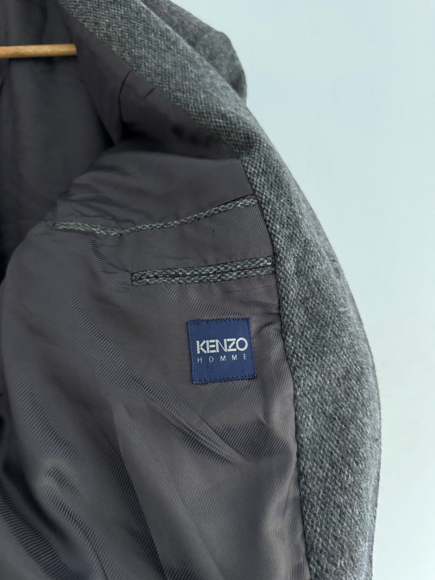 👔 🧥 Sacou Vintage Kenzo Homme Gri – Mărime XL–XXL - anbracaminte