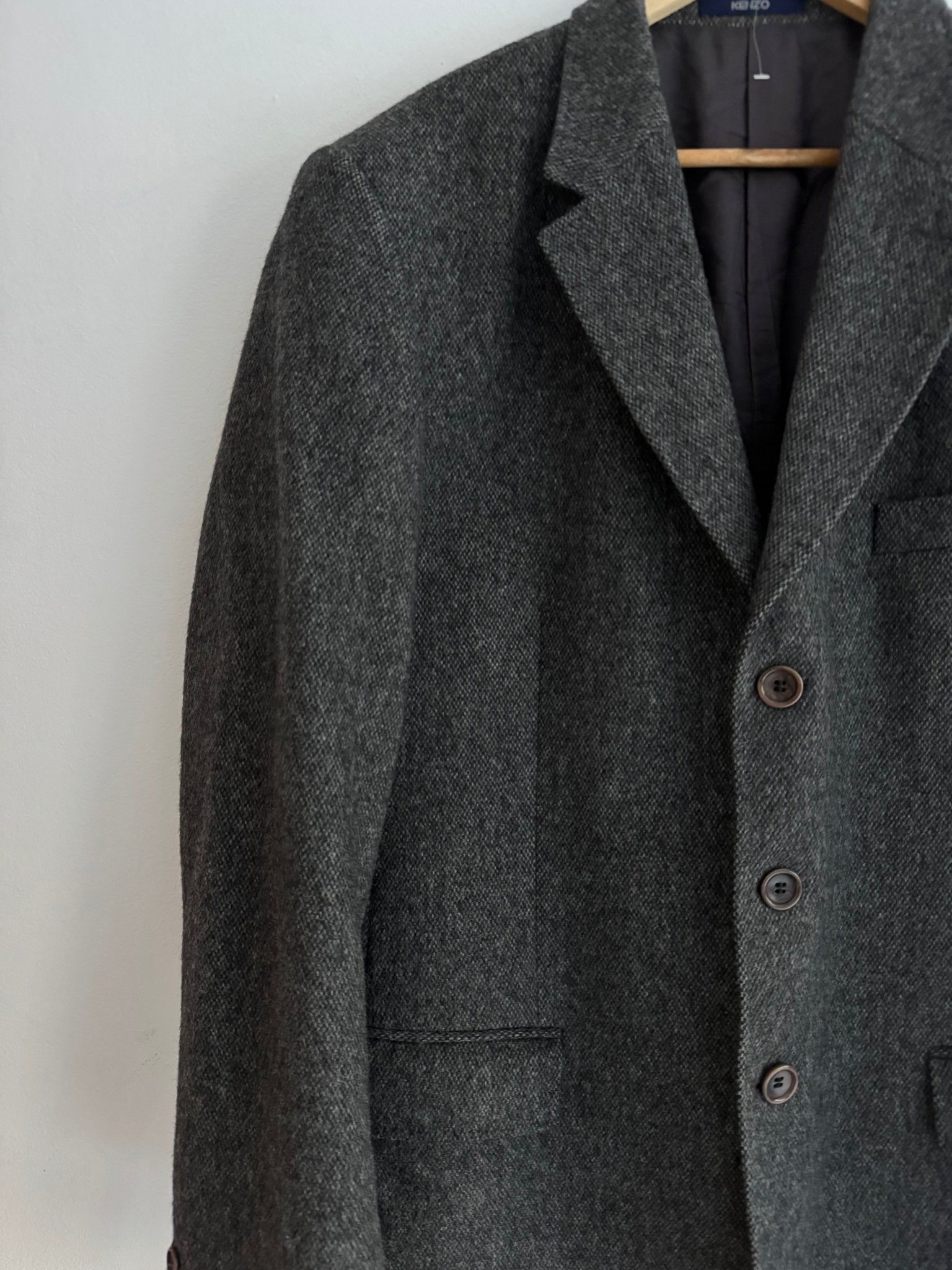 👔 🧥 Sacou Vintage Kenzo Homme Gri – Mărime XL–XXL - anbracaminte
