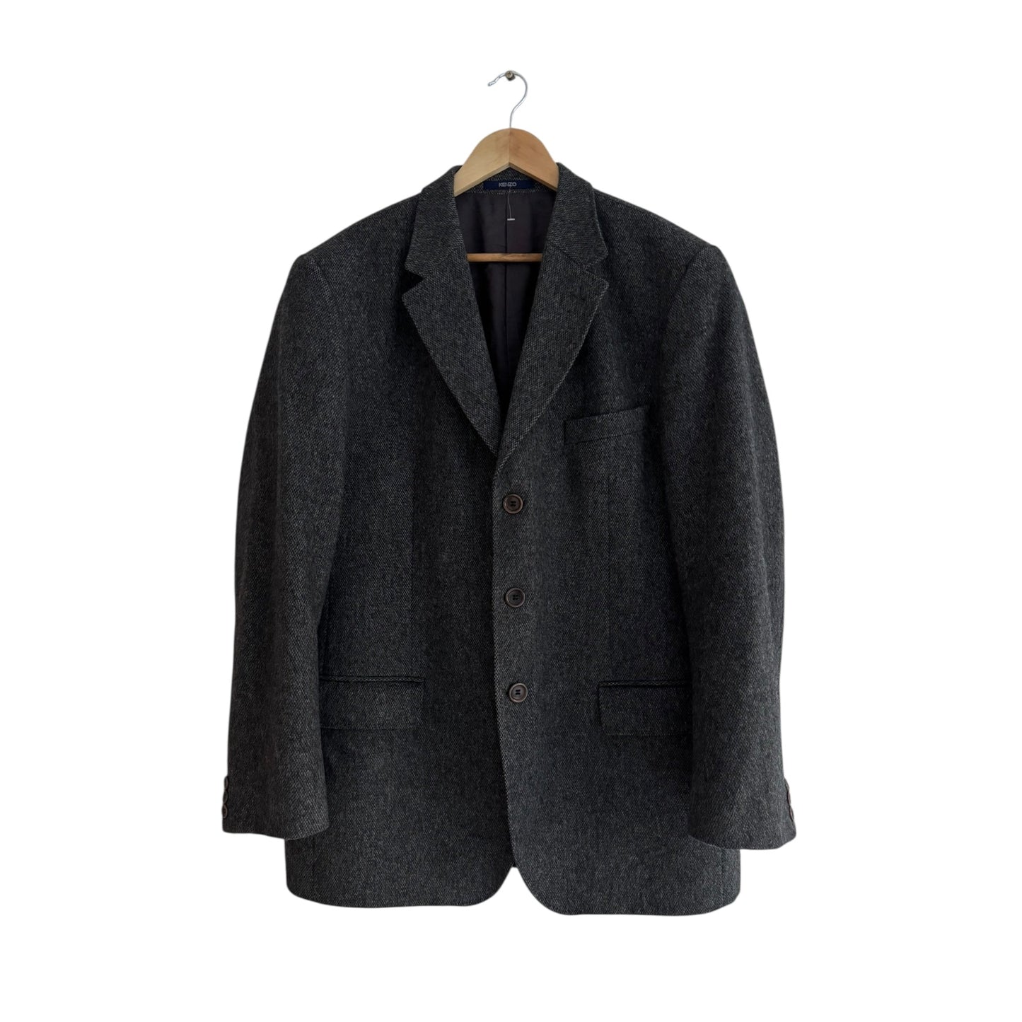 👔 🧥 Sacou Vintage Kenzo Homme Gri – Mărime XL–XXL - anbracaminte