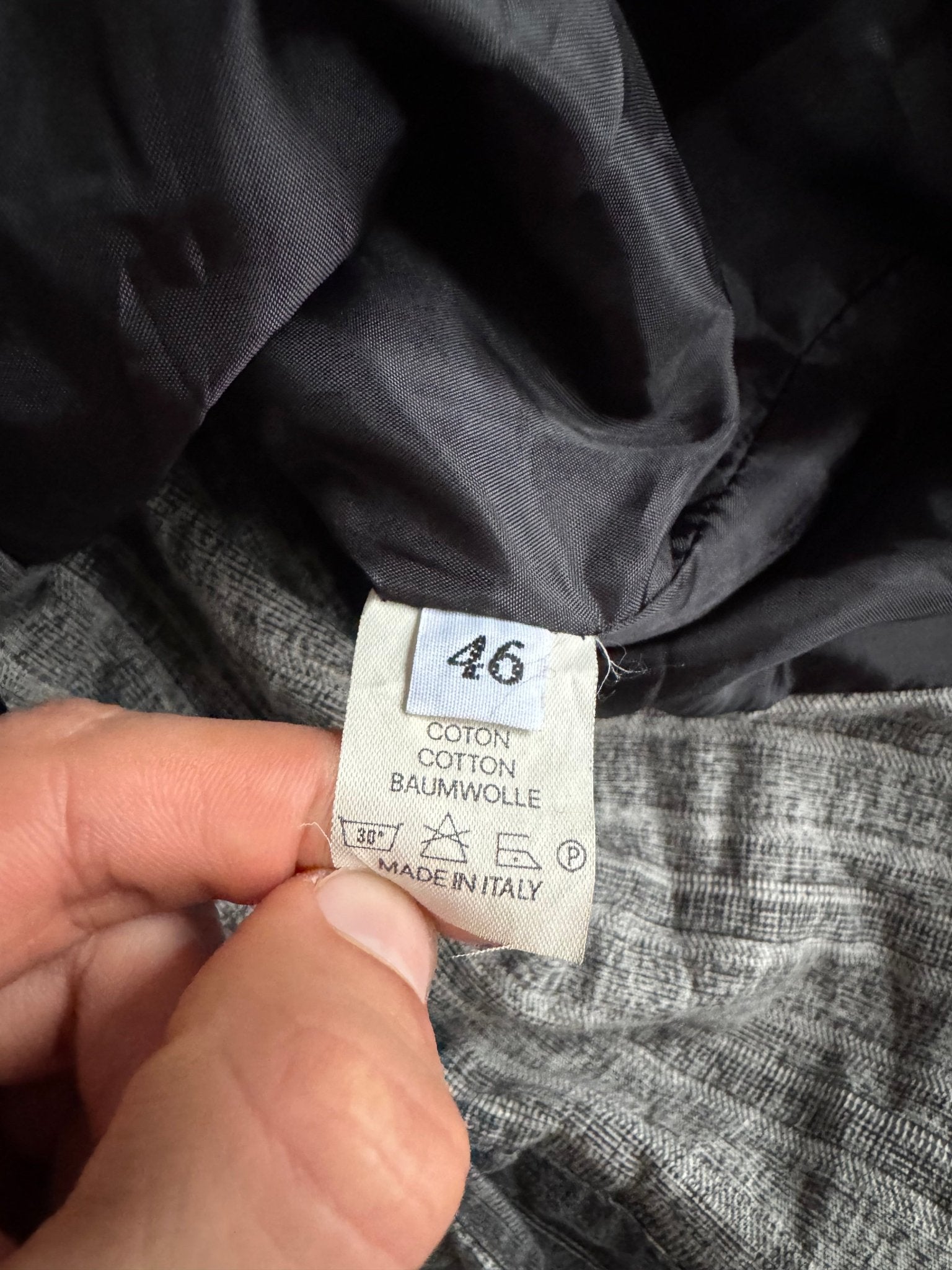 🧥 Sacou Vintage Patchwork Gri din Bumbac – Mărime S Bărbați - anbracaminte