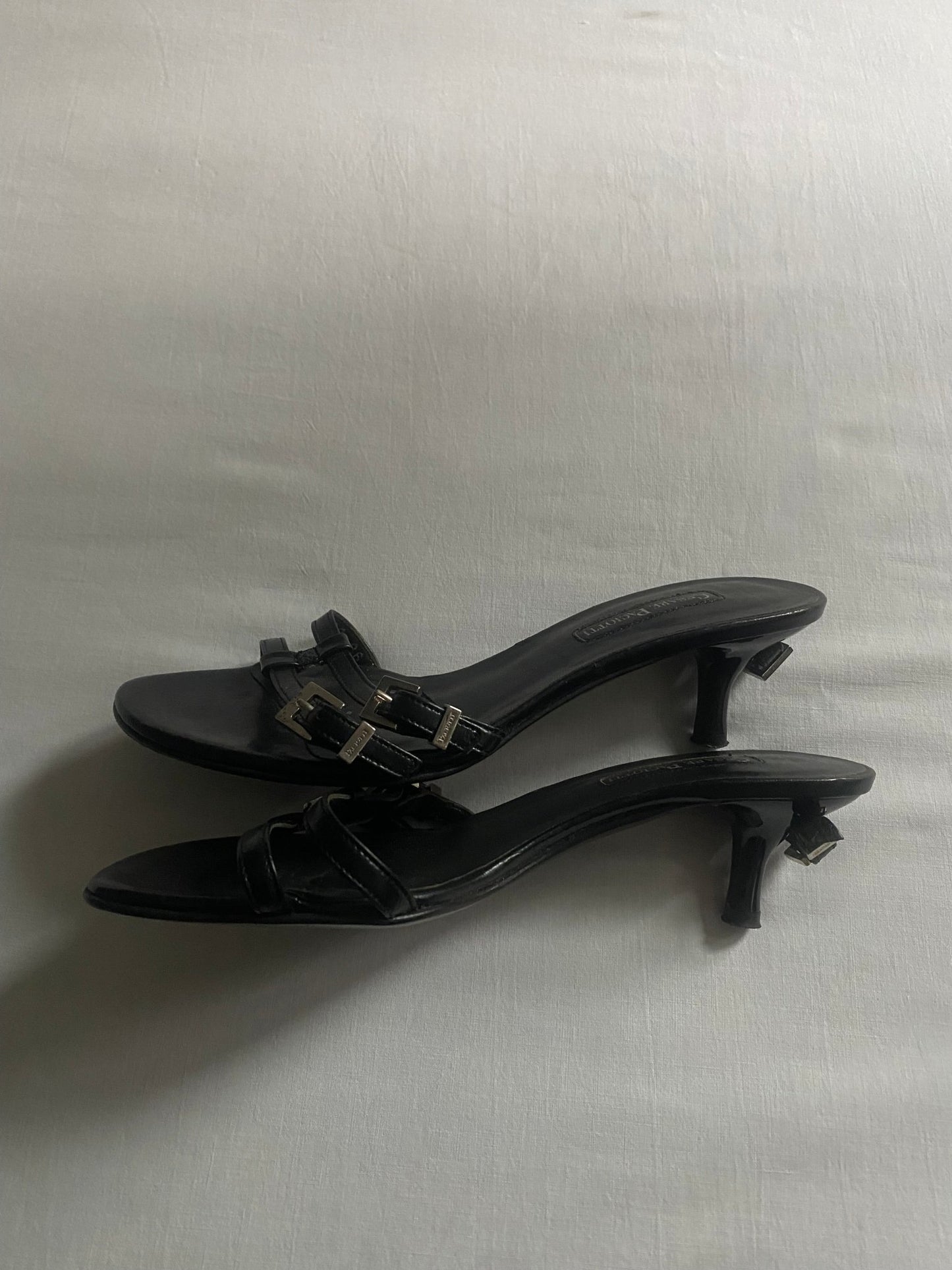 Sandale Y2K Cesare Paciotti din Piele Neagră – Made in Italy 👡🖤 - anbracaminte