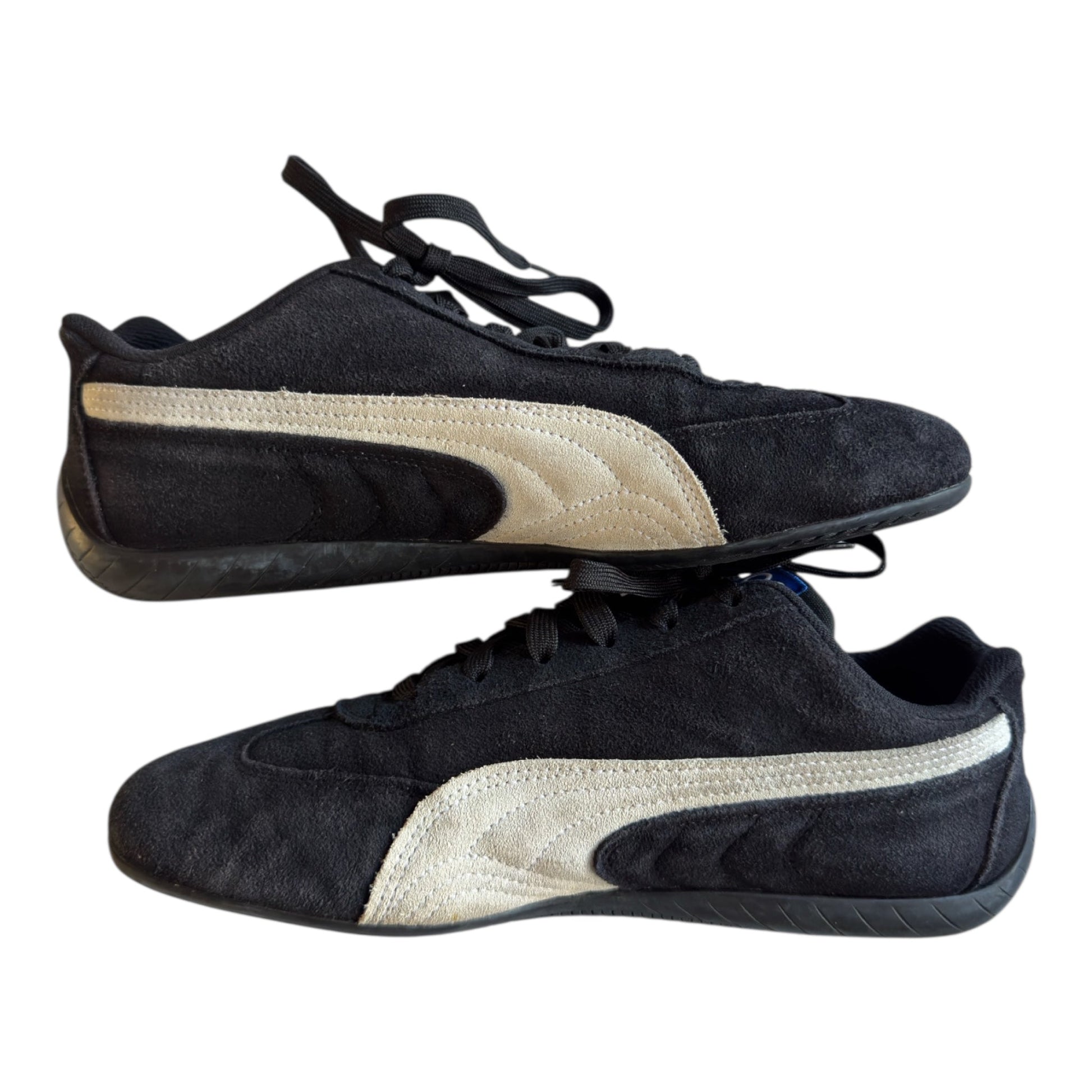 Sneakers vintage Puma x Sparco Speedcat din piele întoarsă neagră – mărimea 42 - anbracaminte