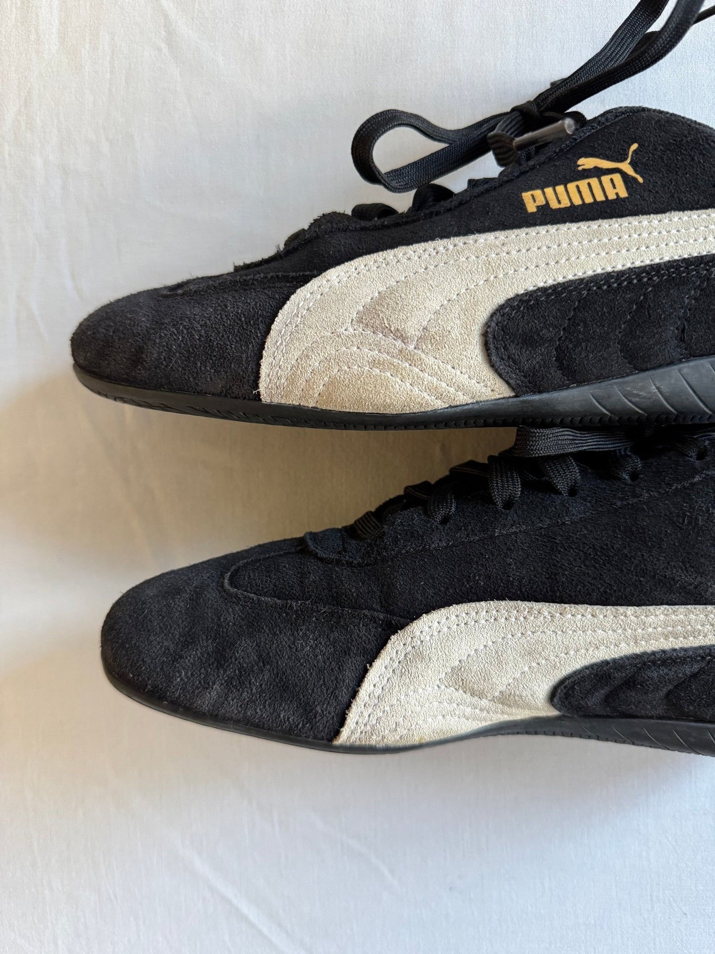 Sneakers vintage Puma x Sparco Speedcat din piele întoarsă neagră – mărimea 42 - anbracaminte