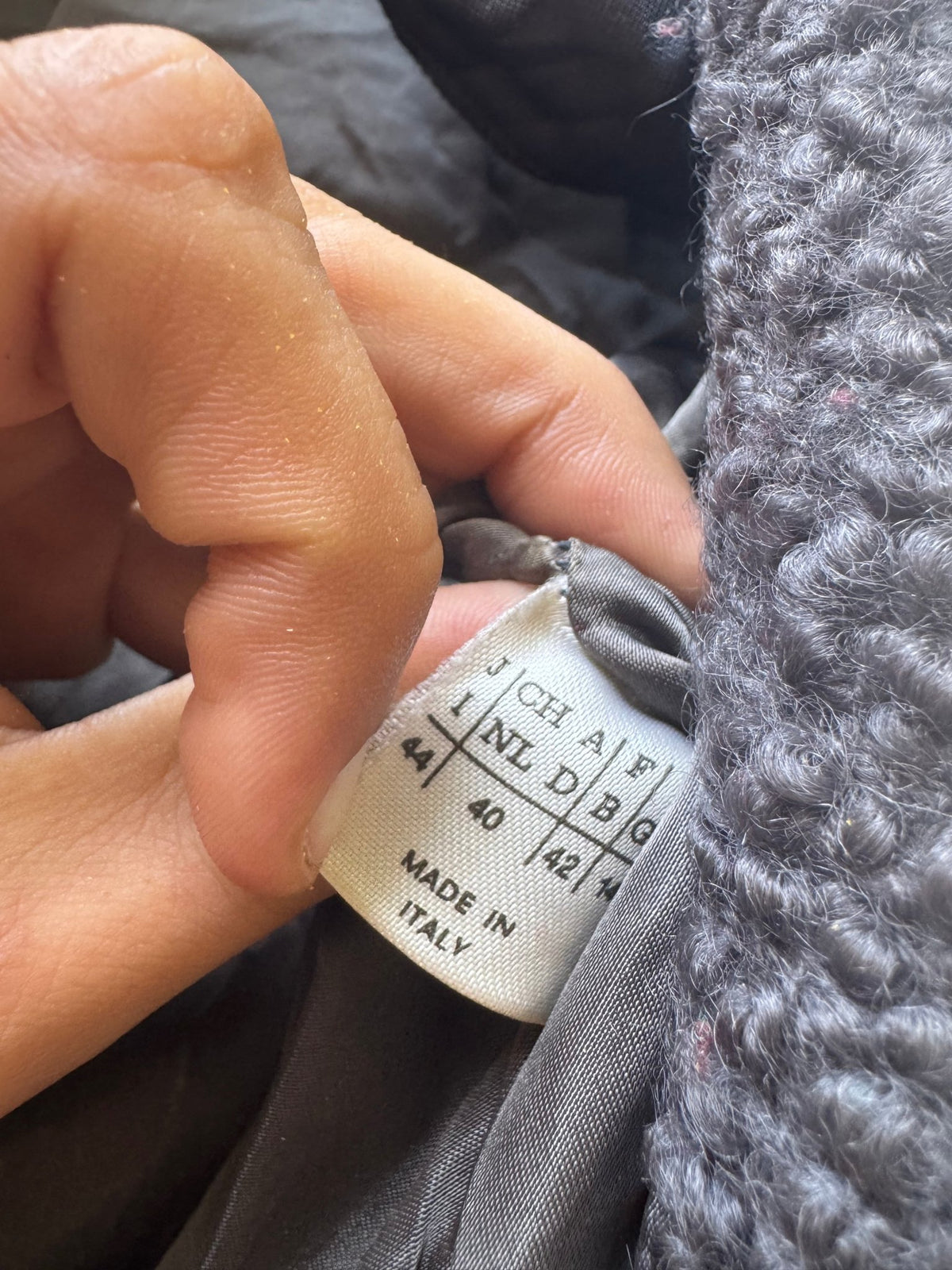 Sportmax Palton Lână Gri Vintage Femei | Teddy | M/L (40) - anbracaminte