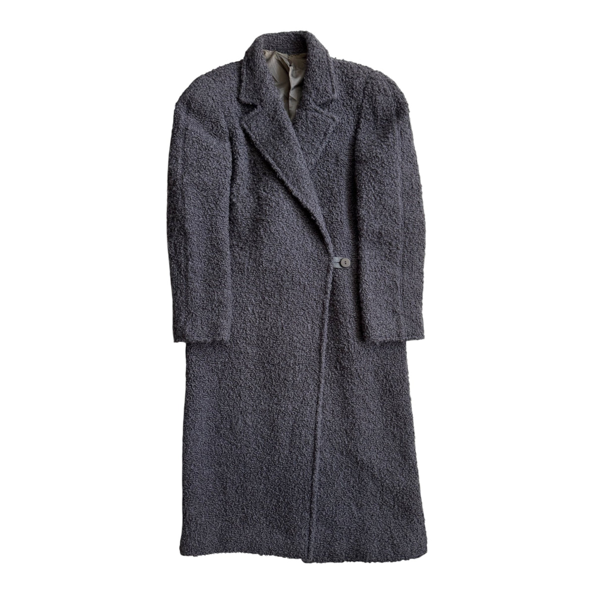 Sportmax Palton Lână Gri Vintage Femei | Teddy | M/L (40) - anbracaminte