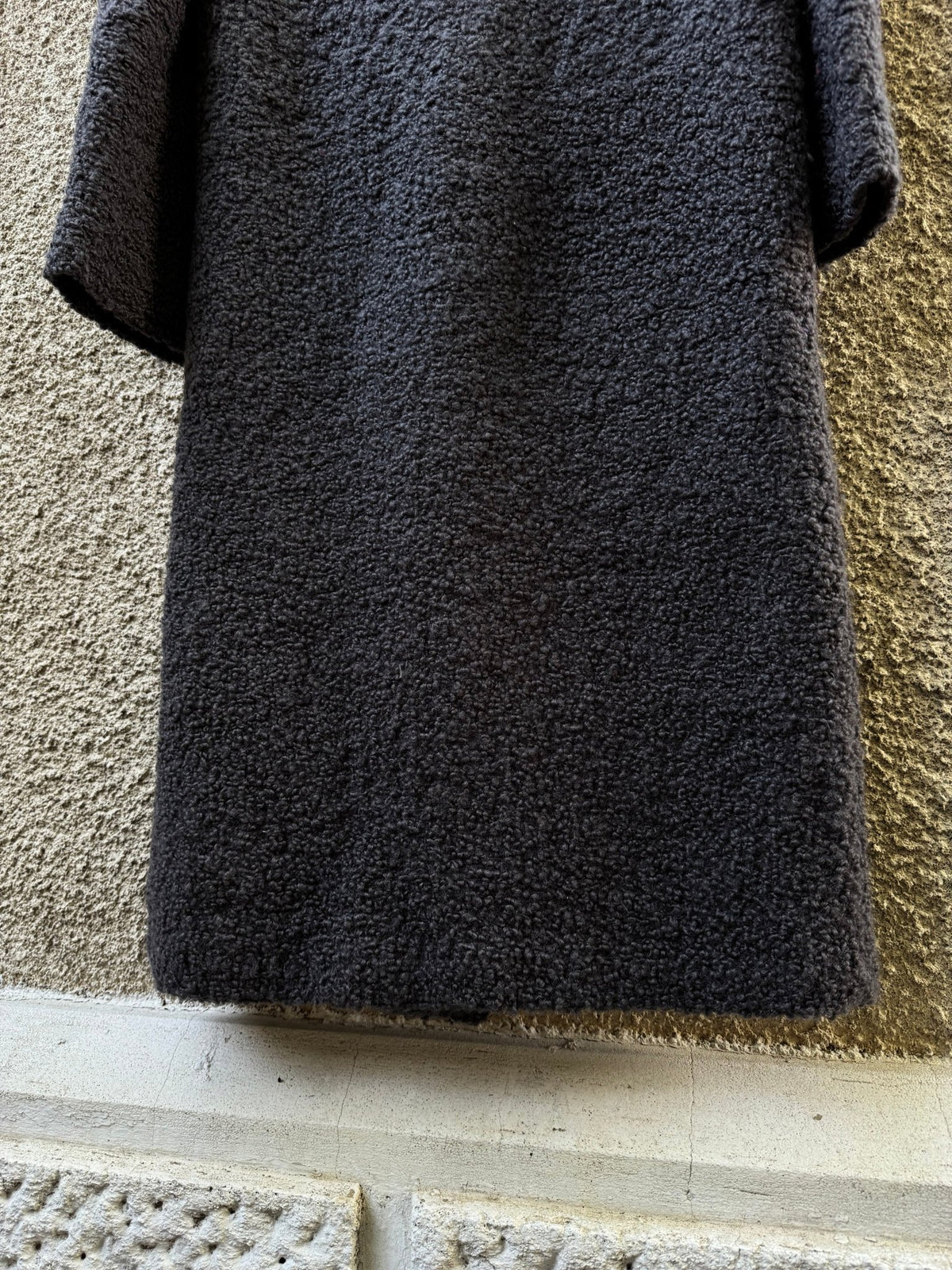 Sportmax Palton Lână Gri Vintage Femei | Teddy | M/L (40) - anbracaminte