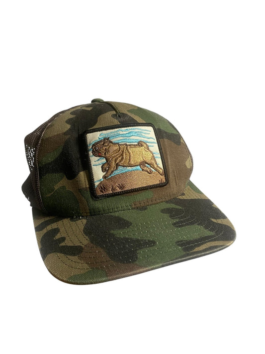 The Hundreds Camo Trucker Hat - anbracaminte