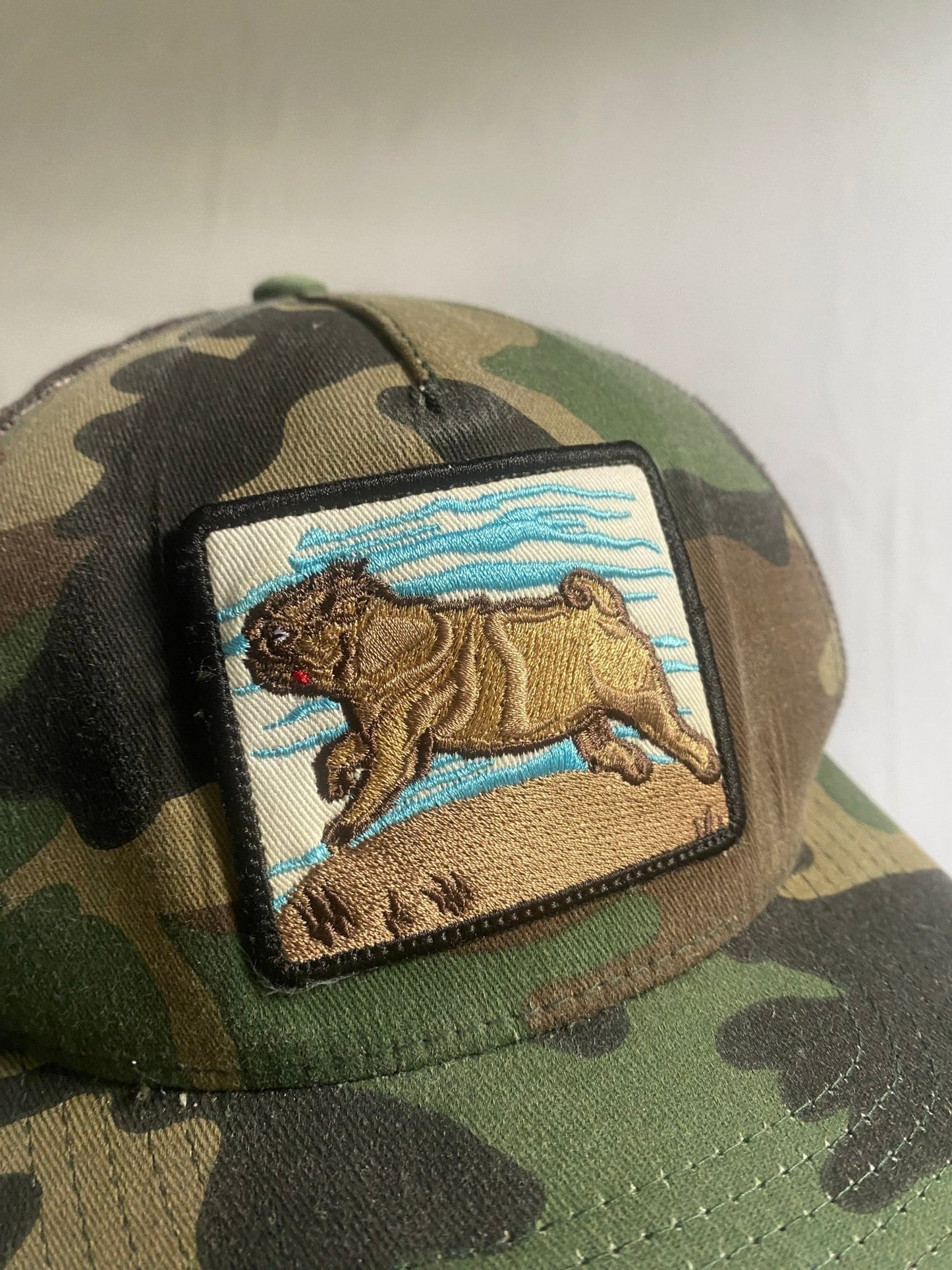 The Hundreds Camo Trucker Hat - anbracaminte
