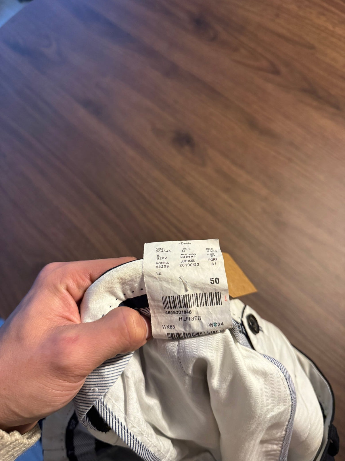 Tommy Hilfiger Pantaloni Lână Bleumarin Bărbați | EU 50 - anbracaminte