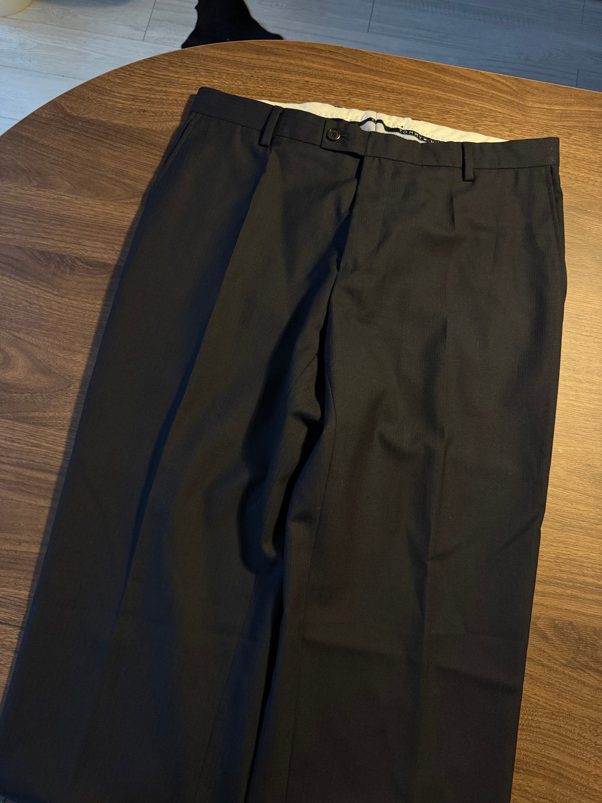 Tommy Hilfiger Pantaloni Lână Bleumarin Bărbați | EU 50 - anbracaminte