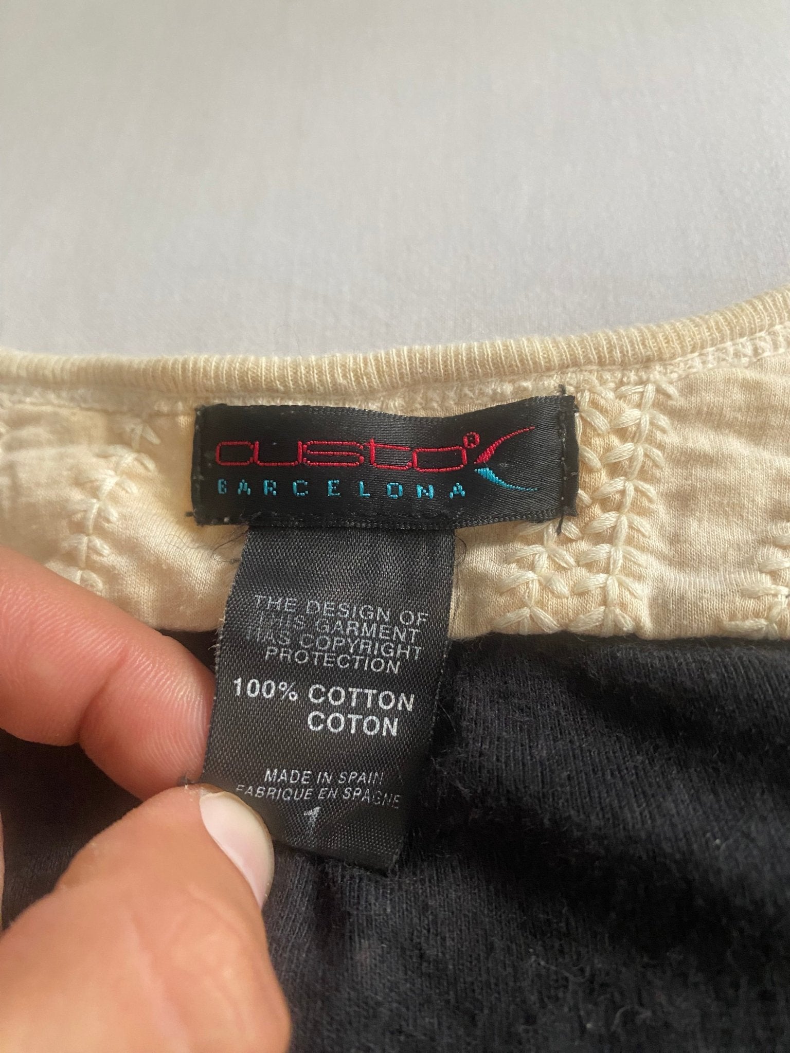 👚 Top Imprimat Custo Barcelona – Mărime XS, Femei - anbracaminte