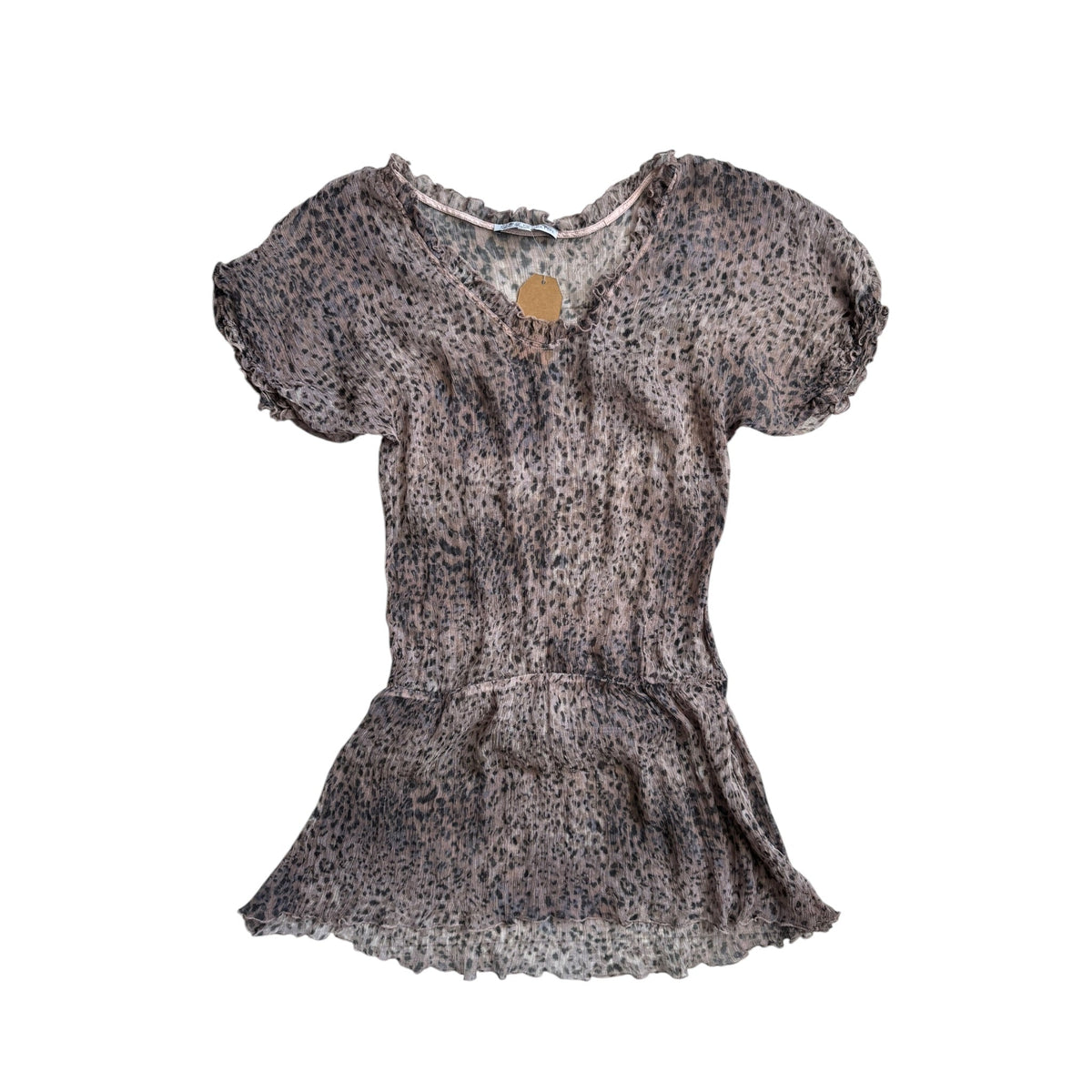 🌞 Top Lung / Rochie de Vară Mătase Transparentă Patrizia Pepe Y2K – XL Damă - anbracaminte