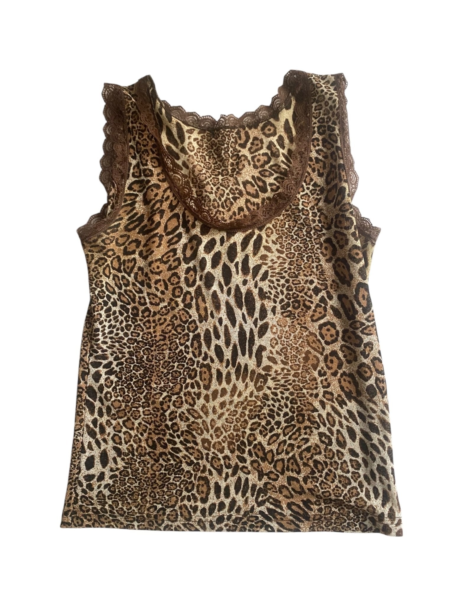 🐾 Top Mesh Animal Print Y2K – Mărimea S - anbracaminte