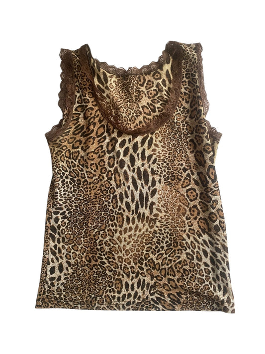 🐾 Top Mesh Animal Print Y2K – Mărimea S - anbracaminte