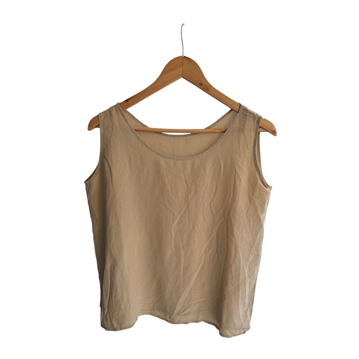 🍨 ✨ Top Vintage Damă Crem din Mătase – M/L Damă - anbracaminte