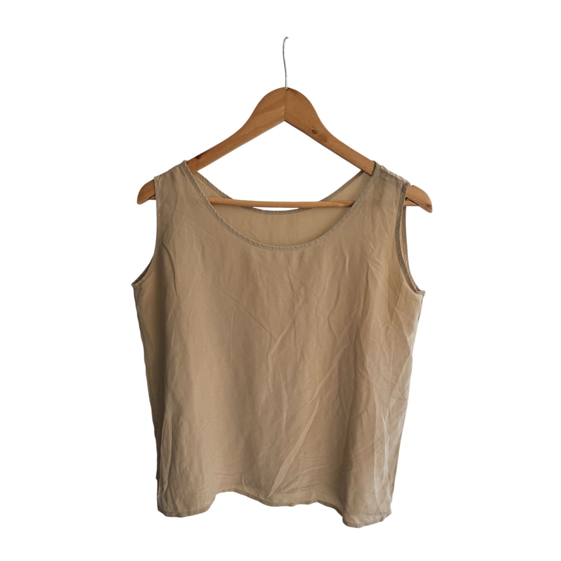🍨 ✨ Top Vintage Damă Crem din Mătase – M/L Damă - anbracaminte