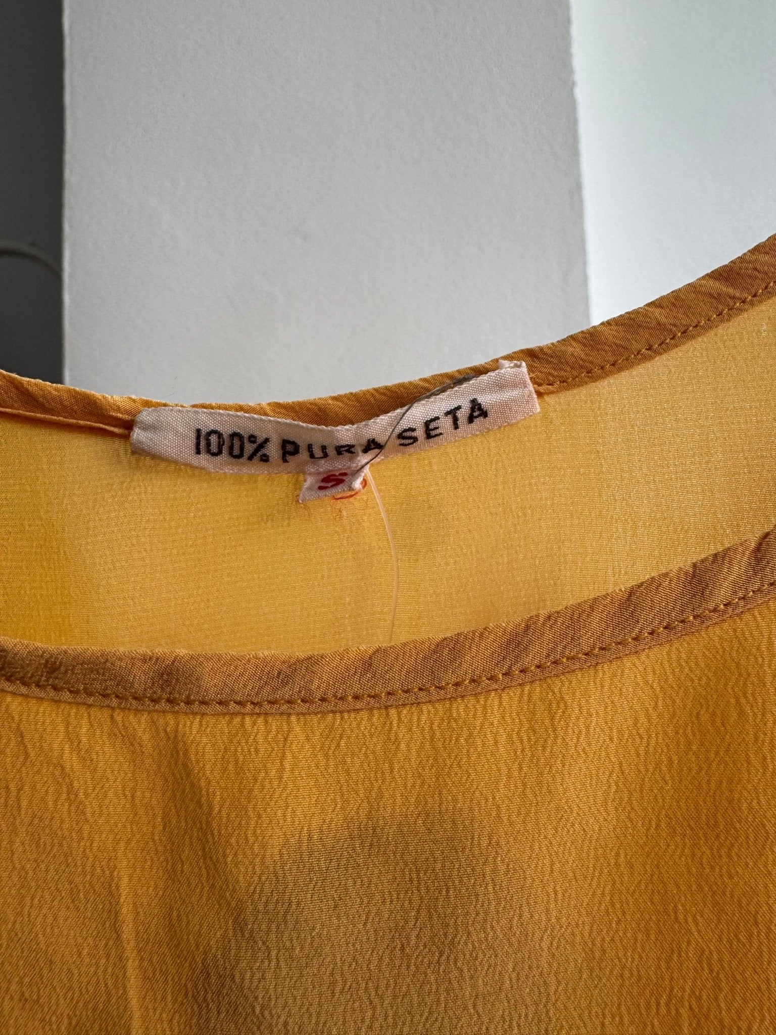 ☀️ Top Vintage Damă din Mătase – S Damă - anbracaminte
