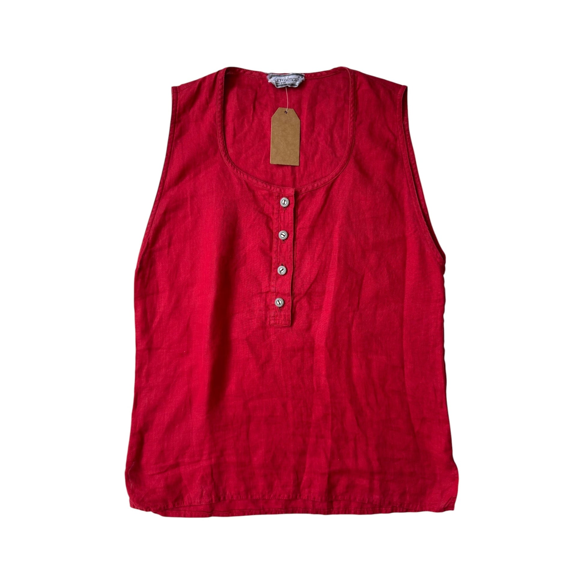 🍒 Top Vintage Damă Gianni Versace din In – Anii ’80 – S/M – Made in Italy - anbracaminte