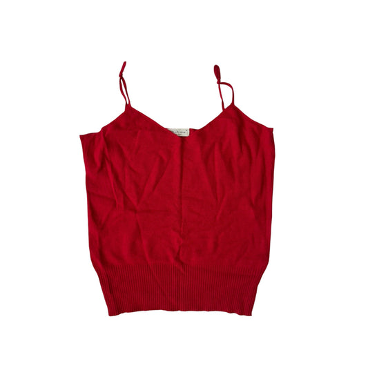 🍒 Top Vintage Damă Roșu Knitted – XS/S – Made in Italy - anbracaminte