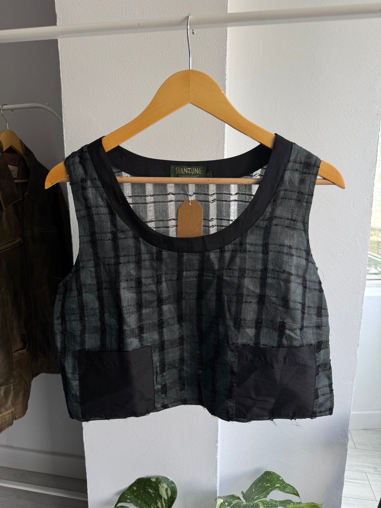 ✨ Top Vintage din Mătase & Bumbac cu Finish Distressed – S Damă – Made in Italy - anbracaminte