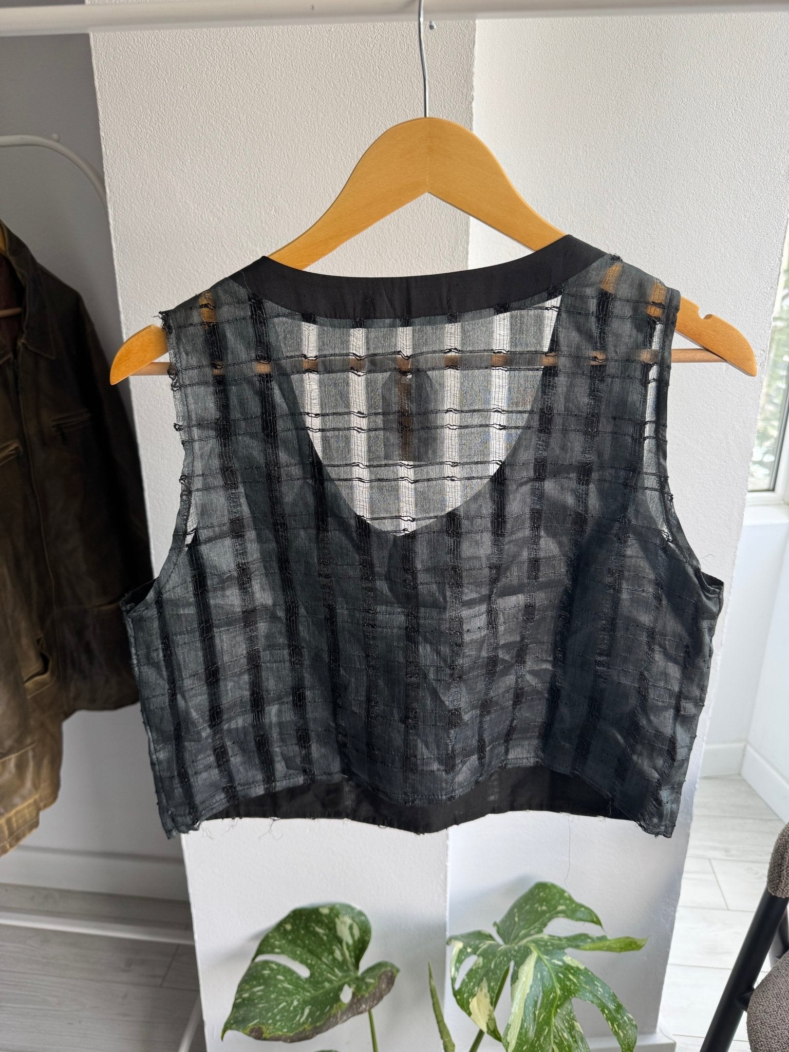 ✨ Top Vintage din Mătase & Bumbac cu Finish Distressed – S Damă – Made in Italy - anbracaminte
