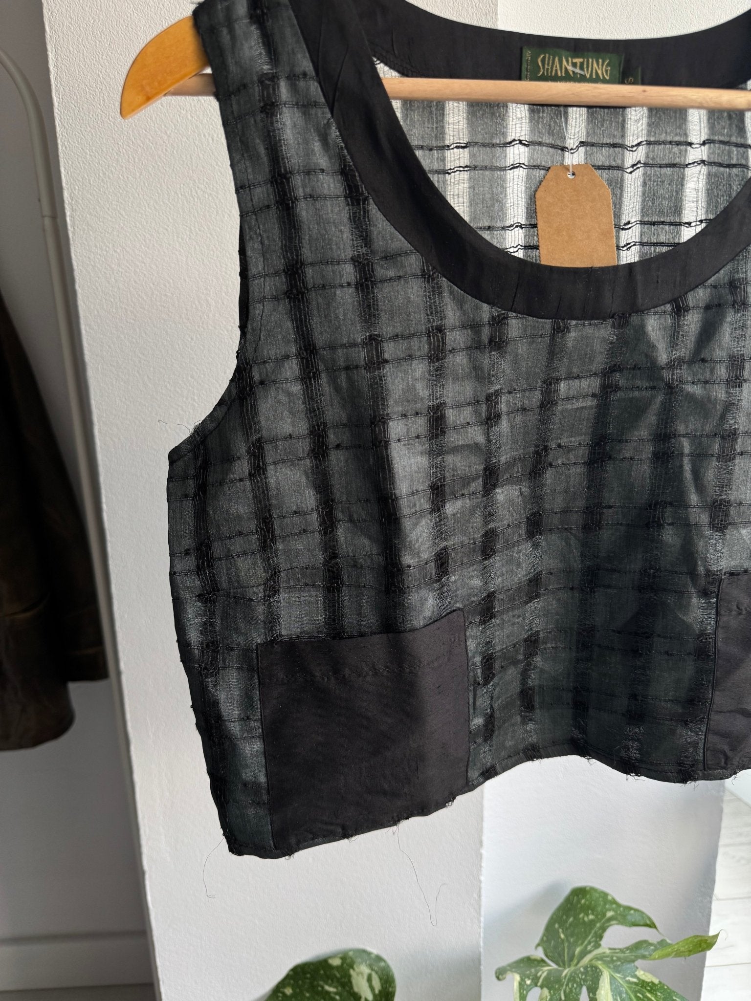 ✨ Top Vintage din Mătase & Bumbac cu Finish Distressed – S Damă – Made in Italy - anbracaminte