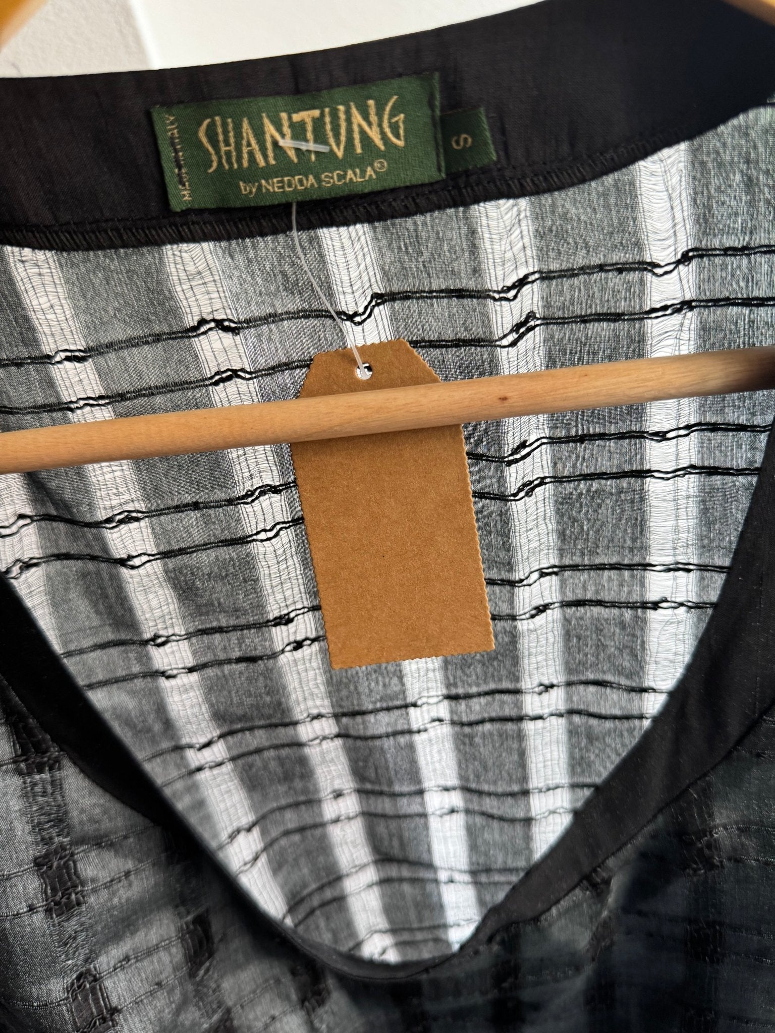 ✨ Top Vintage din Mătase & Bumbac cu Finish Distressed – S Damă – Made in Italy - anbracaminte