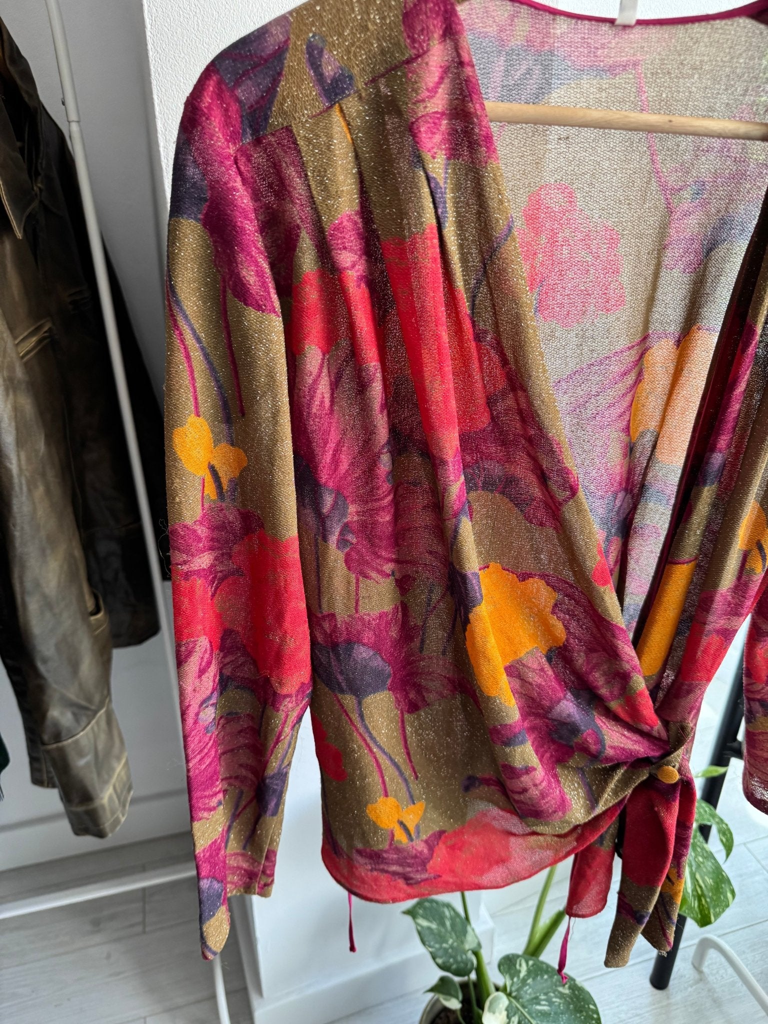 ✨ Top Vintage Printed Mesh – S Damă – Made in Italy - anbracaminte
