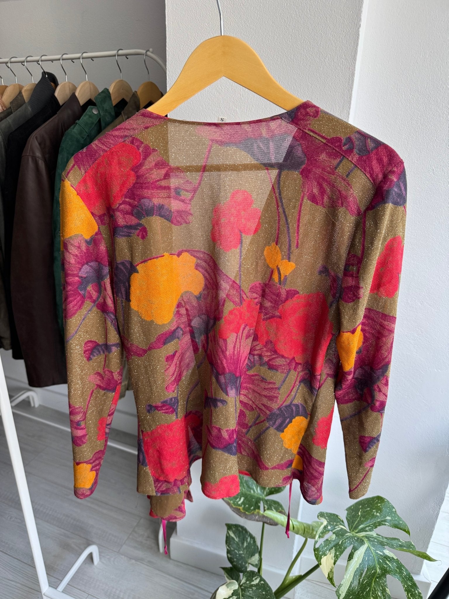 ✨ Top Vintage Printed Mesh – S Damă – Made in Italy - anbracaminte
