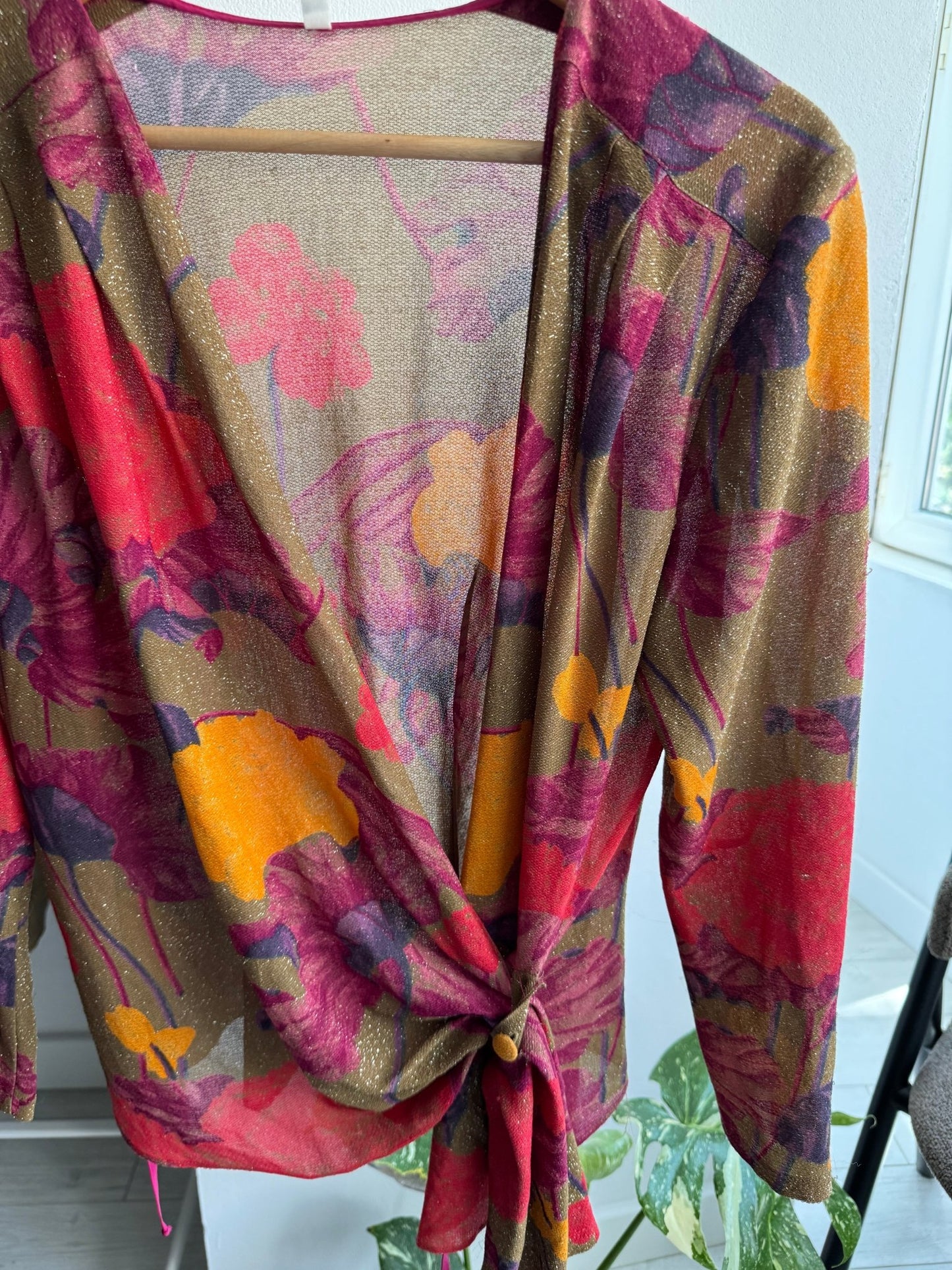 ✨ Top Vintage Printed Mesh – S Damă – Made in Italy - anbracaminte