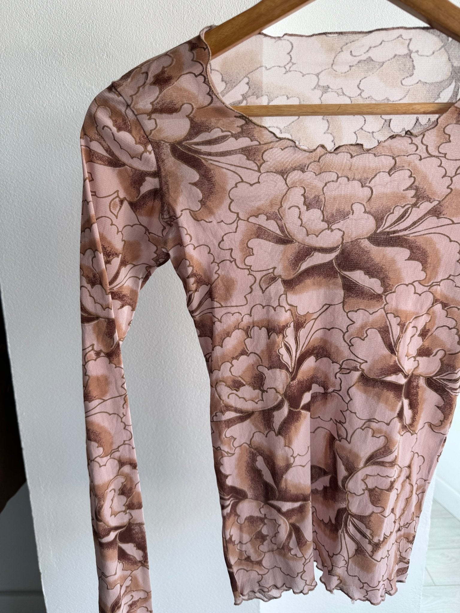 Top Vintage Y2K din Plasă (Mesh) cu Print – Damă | XS - S - anbracaminte