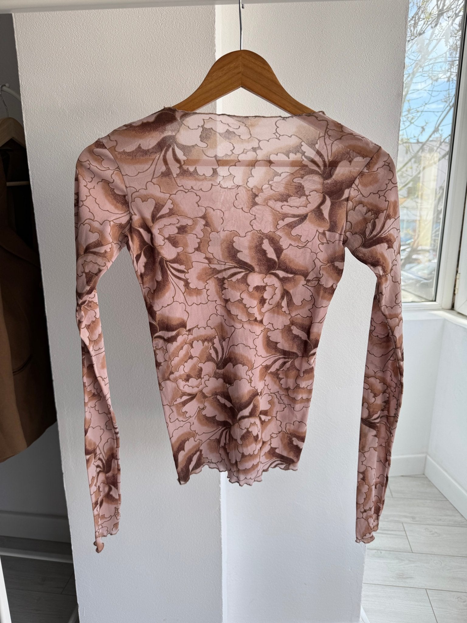 Top Vintage Y2K din Plasă (Mesh) cu Print – Damă | XS - S - anbracaminte